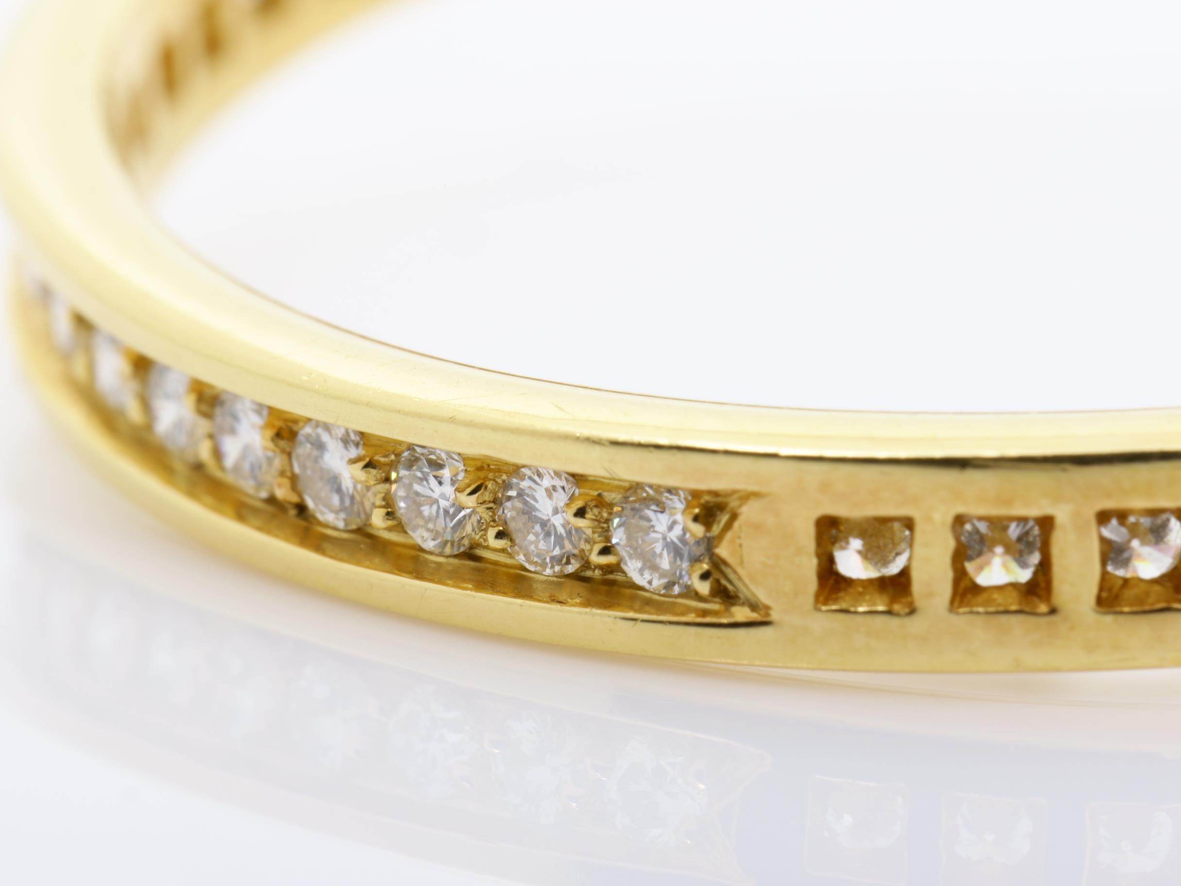 Classic Line (Precious Metal) Earrings, K18YG, Diamond, 18.3g, 750 — view 3