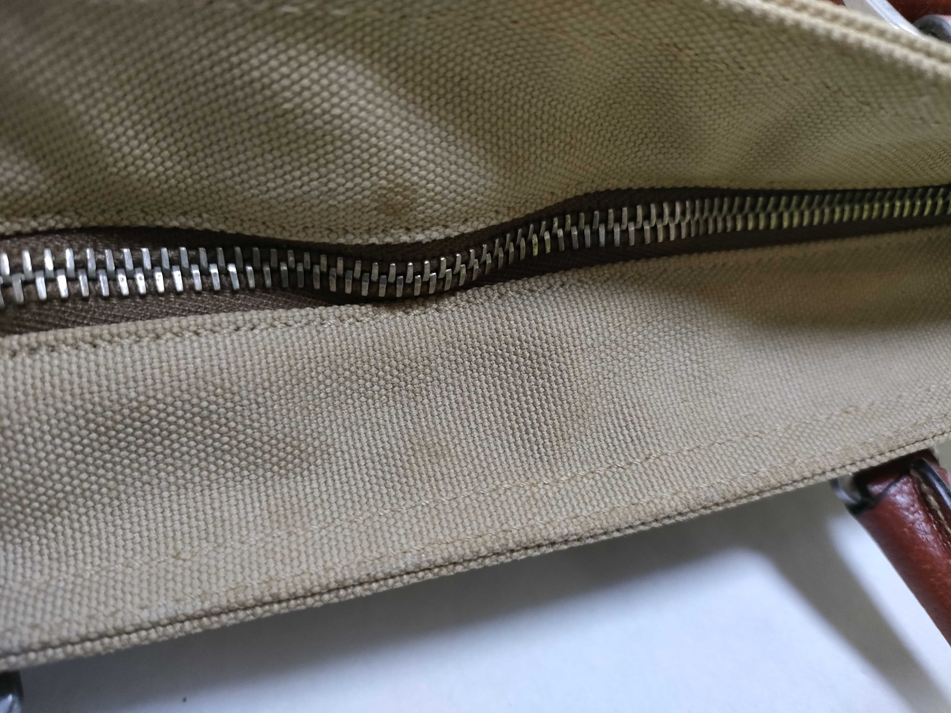 White Tag 31 Canvas x Leather x Nylon Tote Bag, Beige Tote Bag — view 6