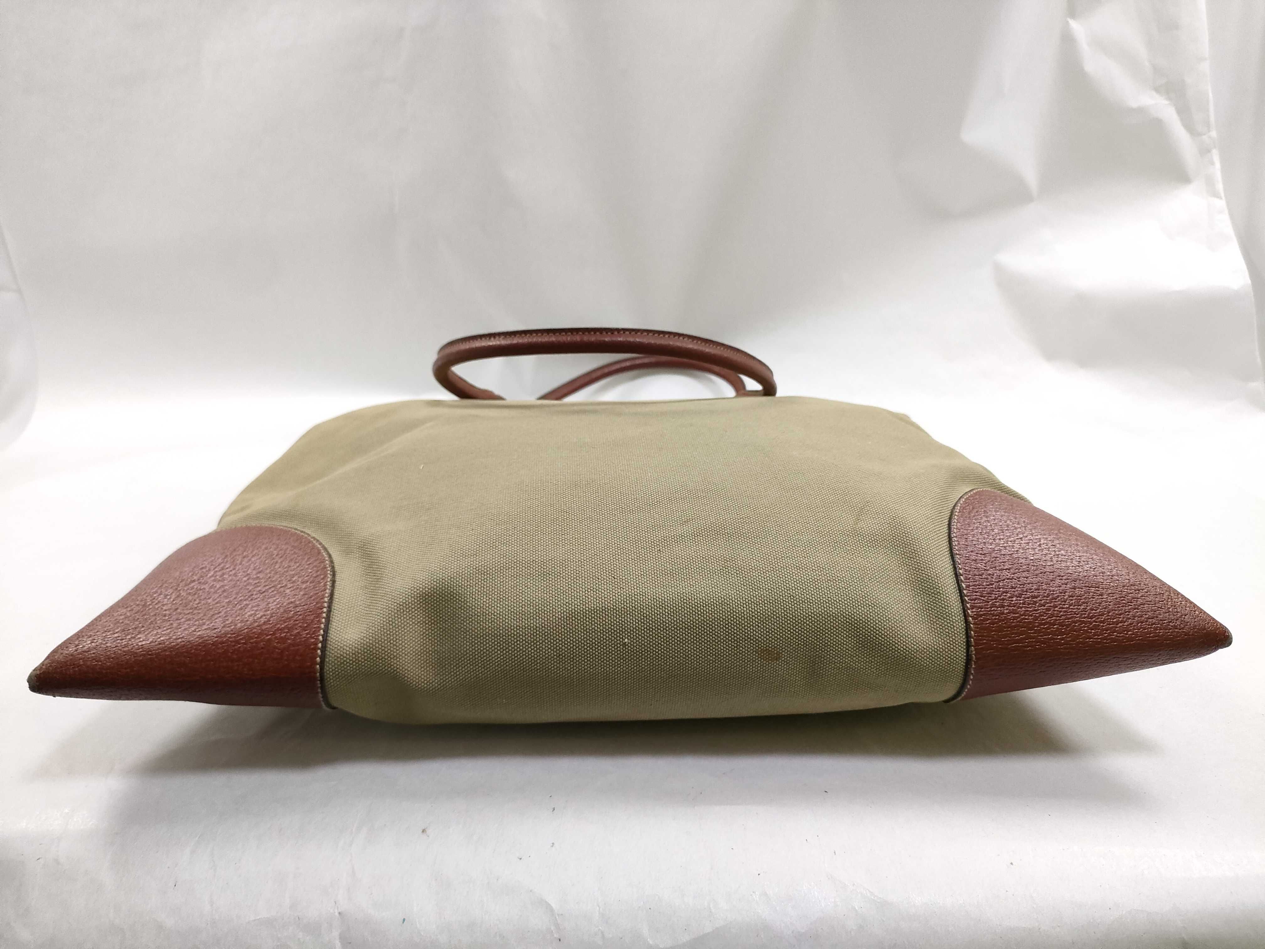 White Tag 31 Canvas x Leather x Nylon Tote Bag, Beige Tote Bag — view 9