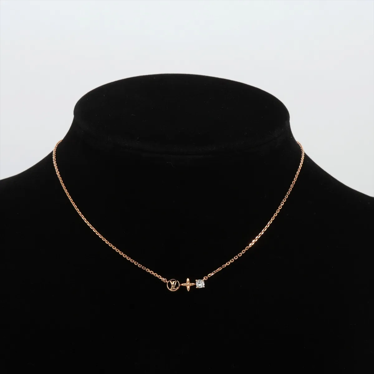 M00368 Collier Petit Louis LE4275 Necklace, GP x Rhinestone, Gold, — view 5