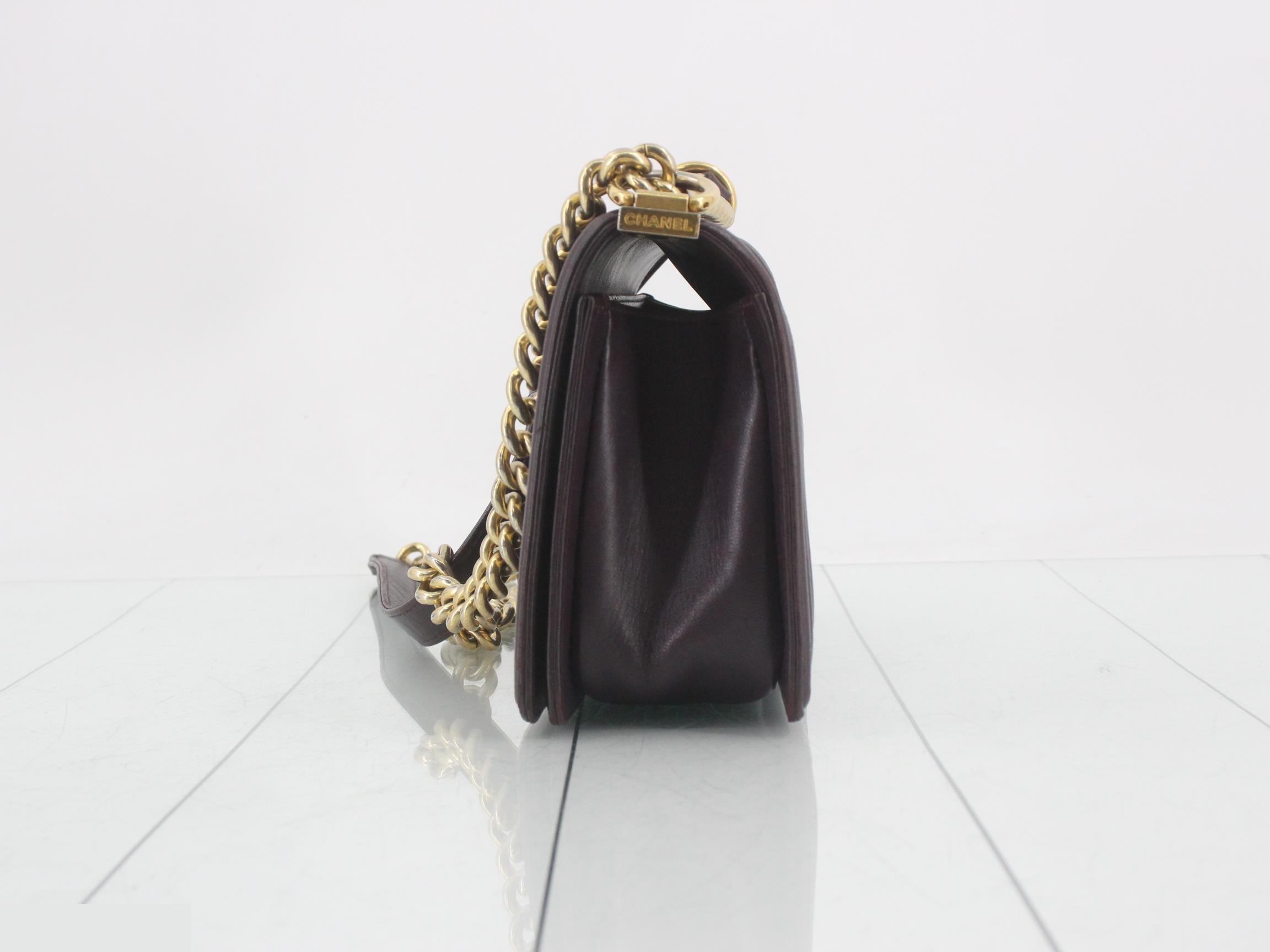 BOY Chanel Matelassé Lambskin Purple — view 3