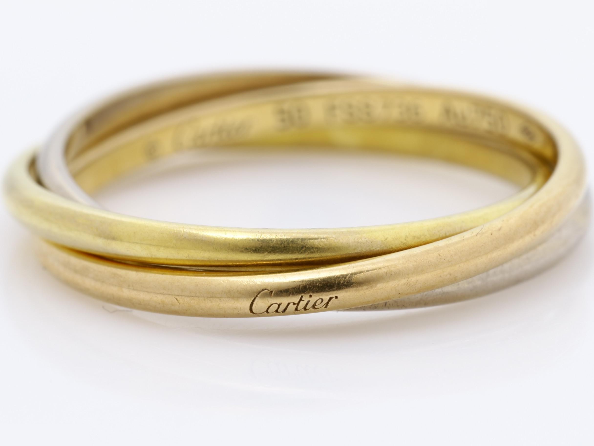 Au750 Trinity Ring 50 3.2g #50 — view 2