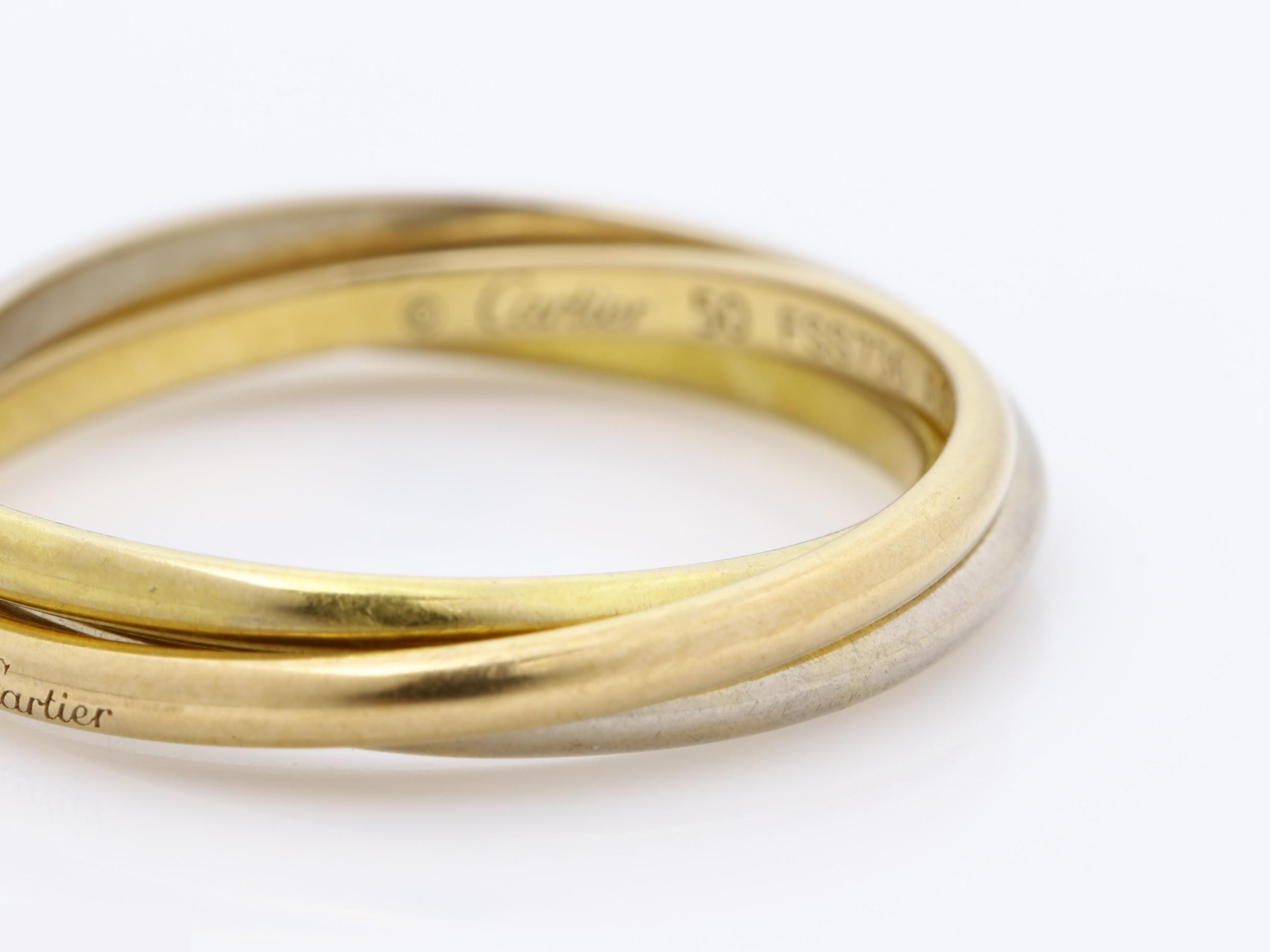 Au750 Trinity Ring 50 3.2g #50 — view 3