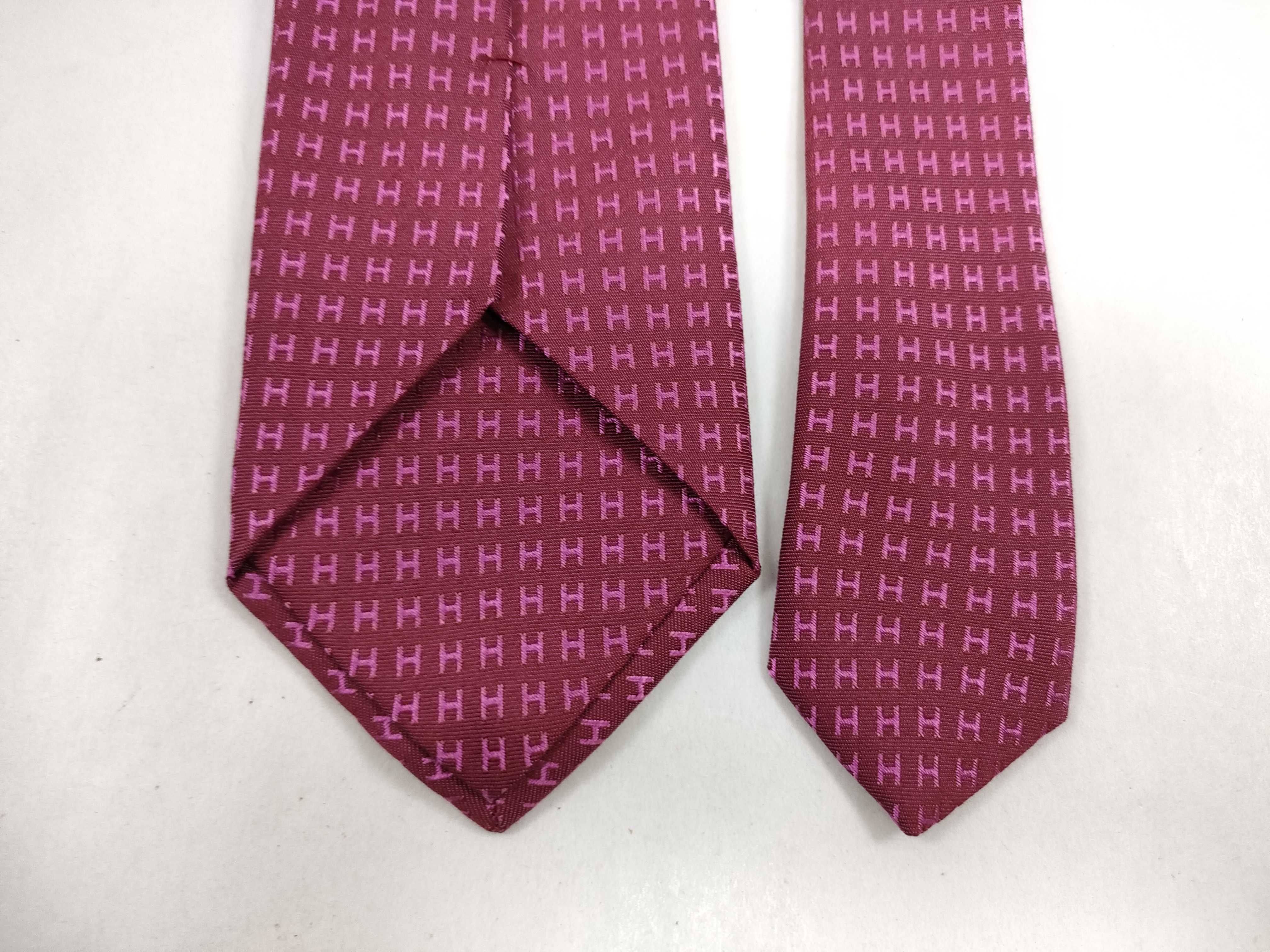 H-pattern silk tie and other accessories — view 4