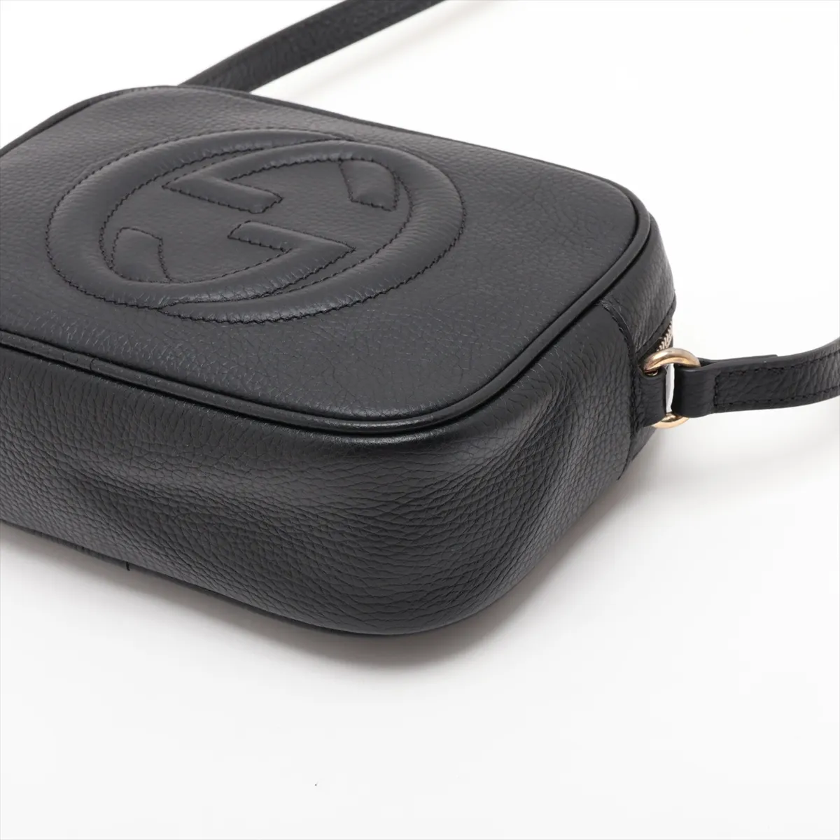Soho 308364 Leather Shoulder Bag, Black — view 3