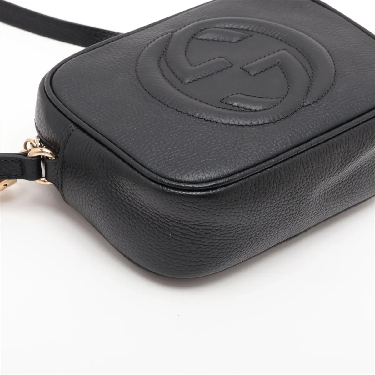 Soho 308364 Leather Shoulder Bag, Black — view 4