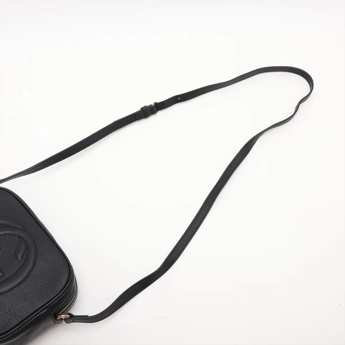 Soho 308364 Leather Shoulder Bag, Black — view 5
