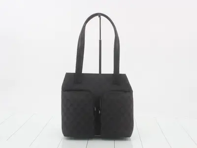 GG Canvas Tote Bag, Black