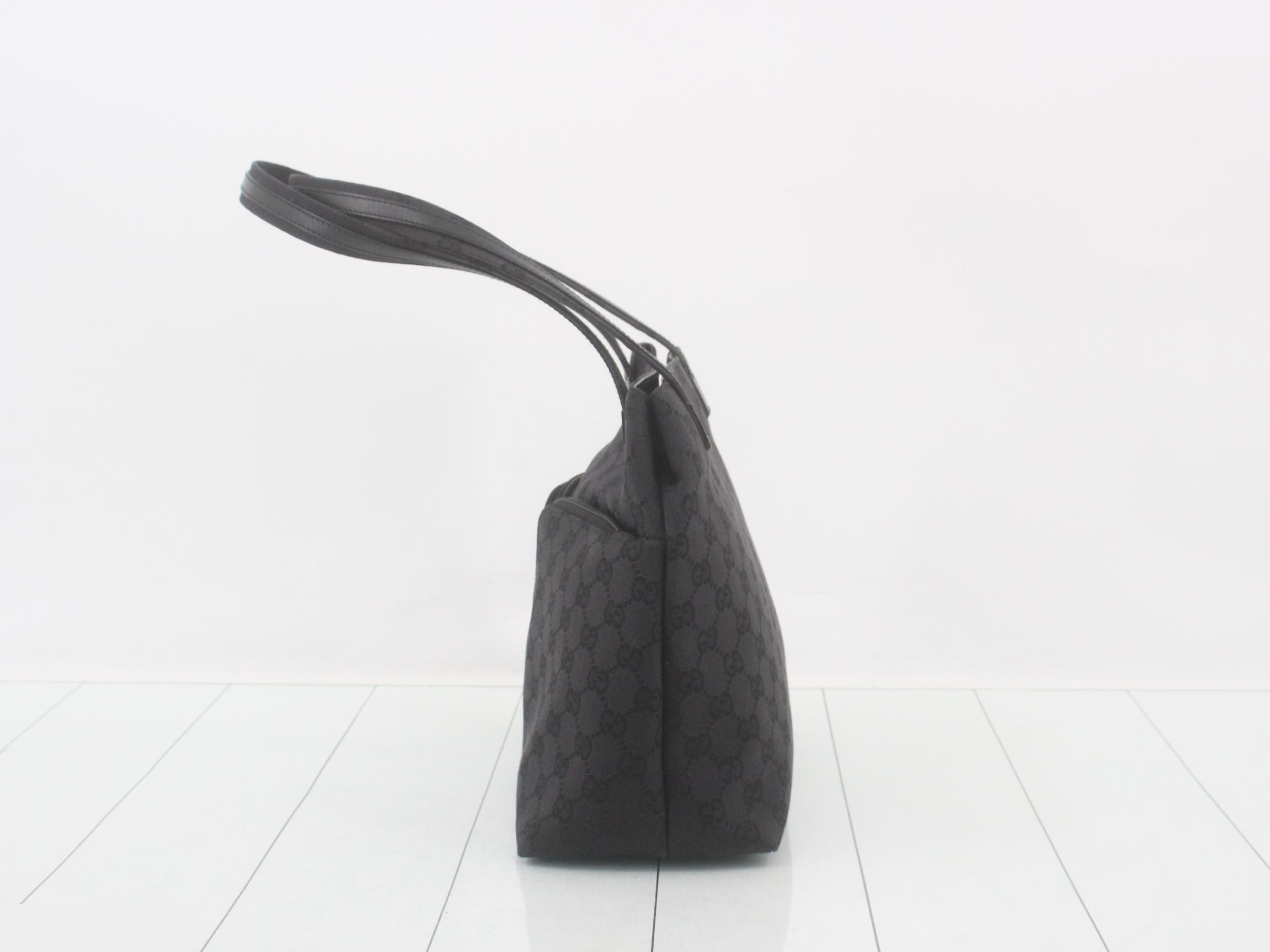 GG Canvas Tote Bag, Black — view 3