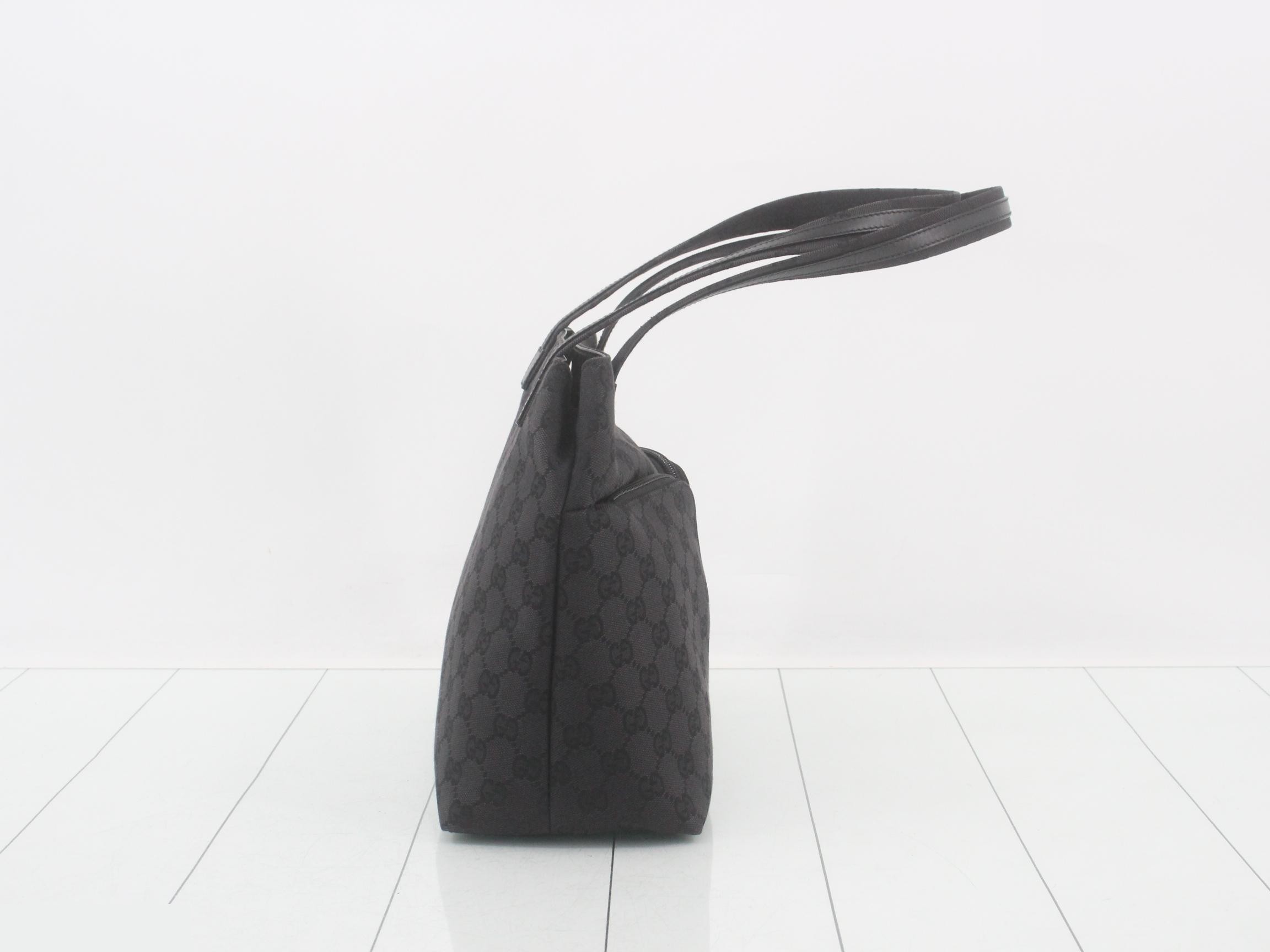 GG Canvas Tote Bag, Black — view 4