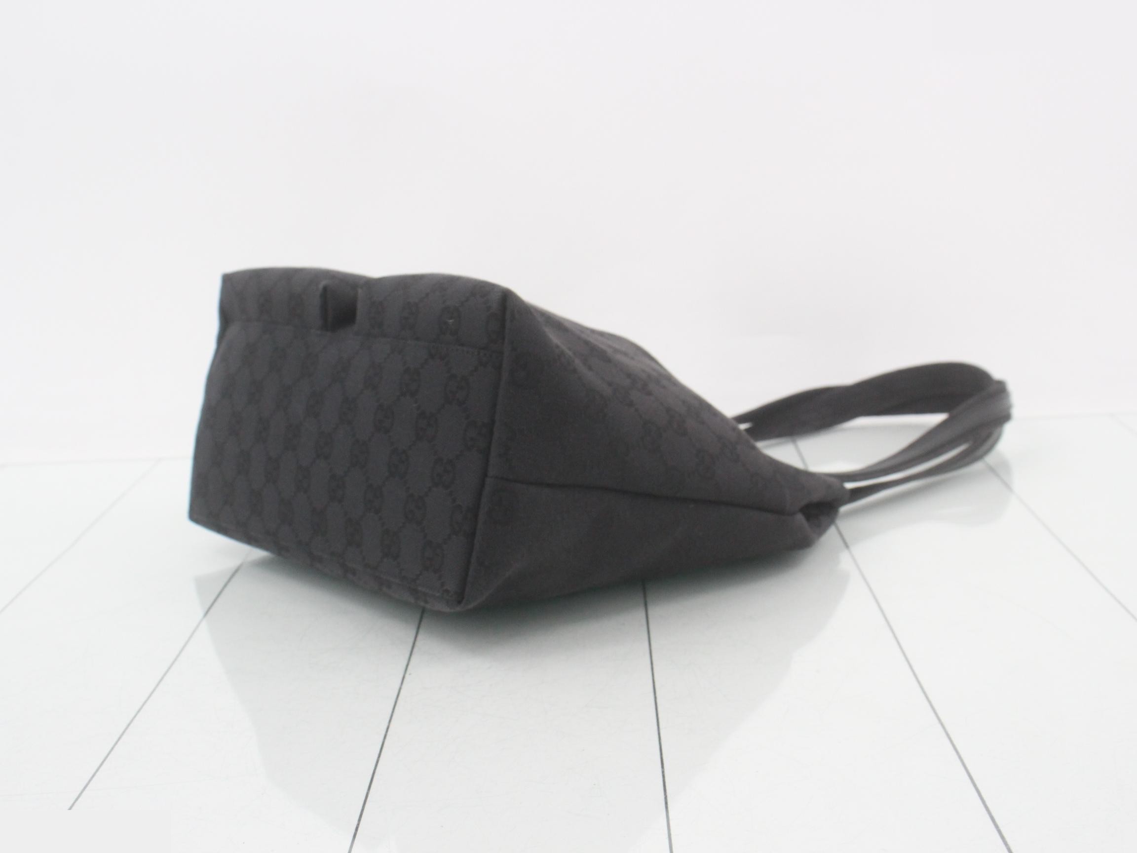 GG Canvas Tote Bag, Black — view 6