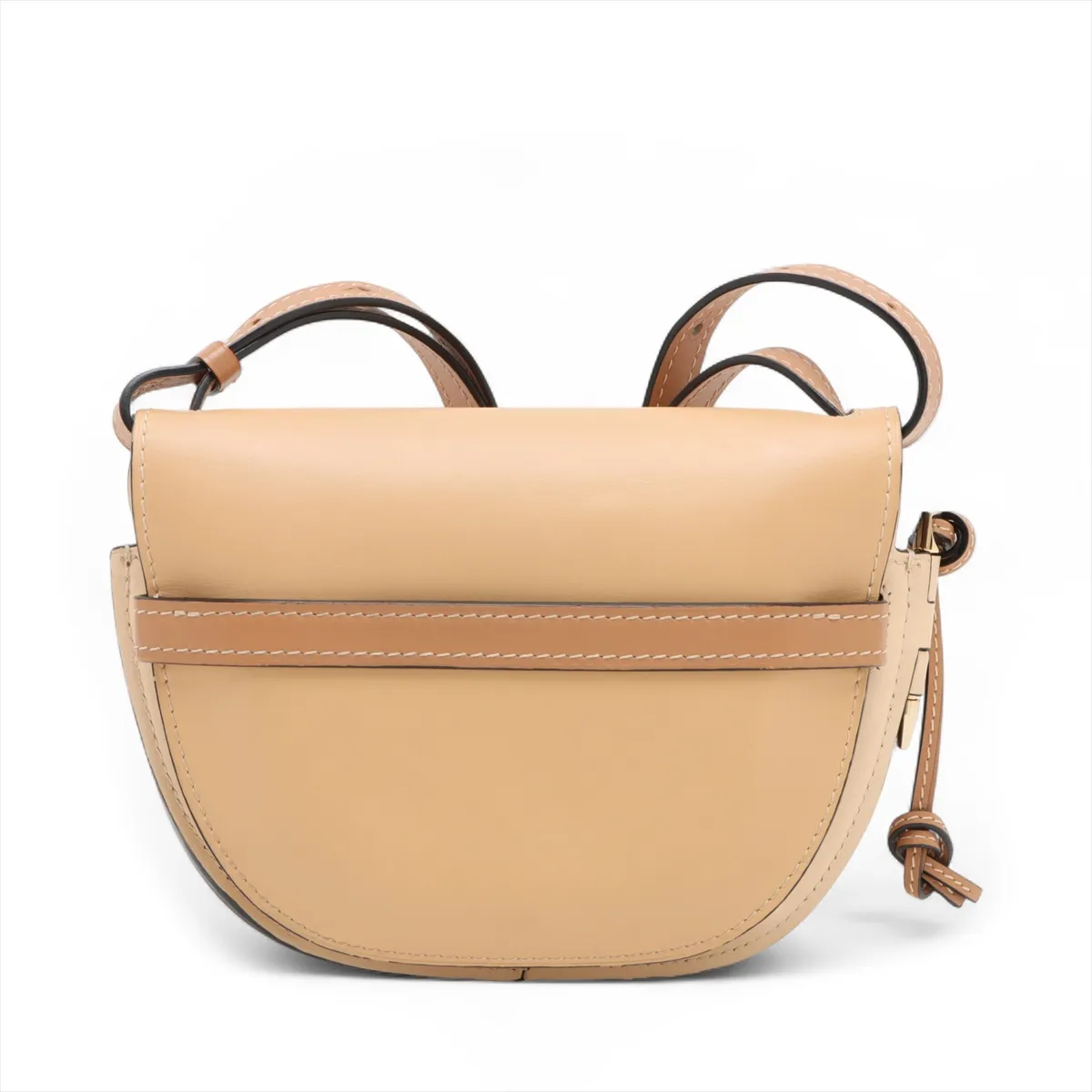 Gate Bag Small Leather Shoulder Bag Beige — view 2