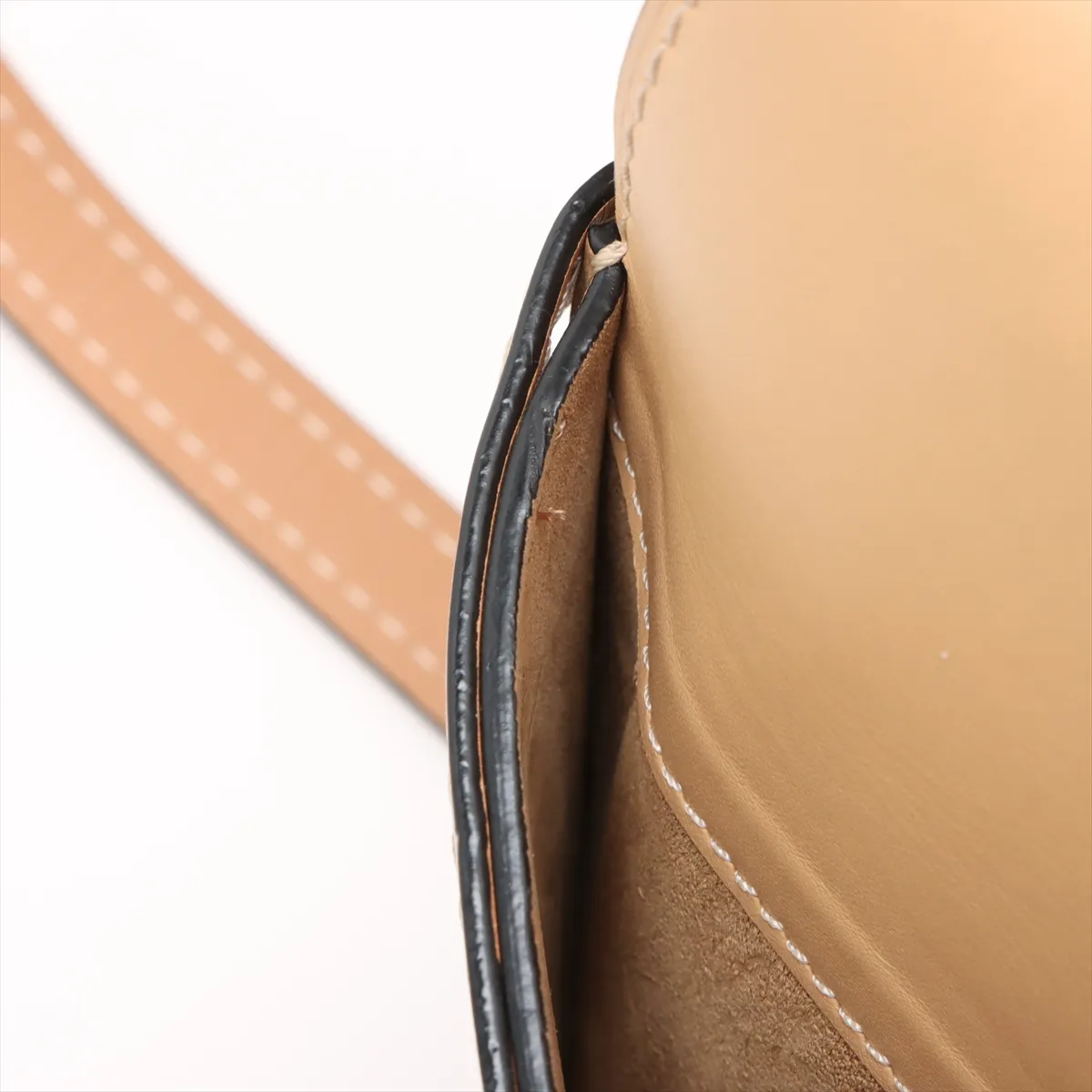 Gate Bag Small Leather Shoulder Bag Beige — view 12
