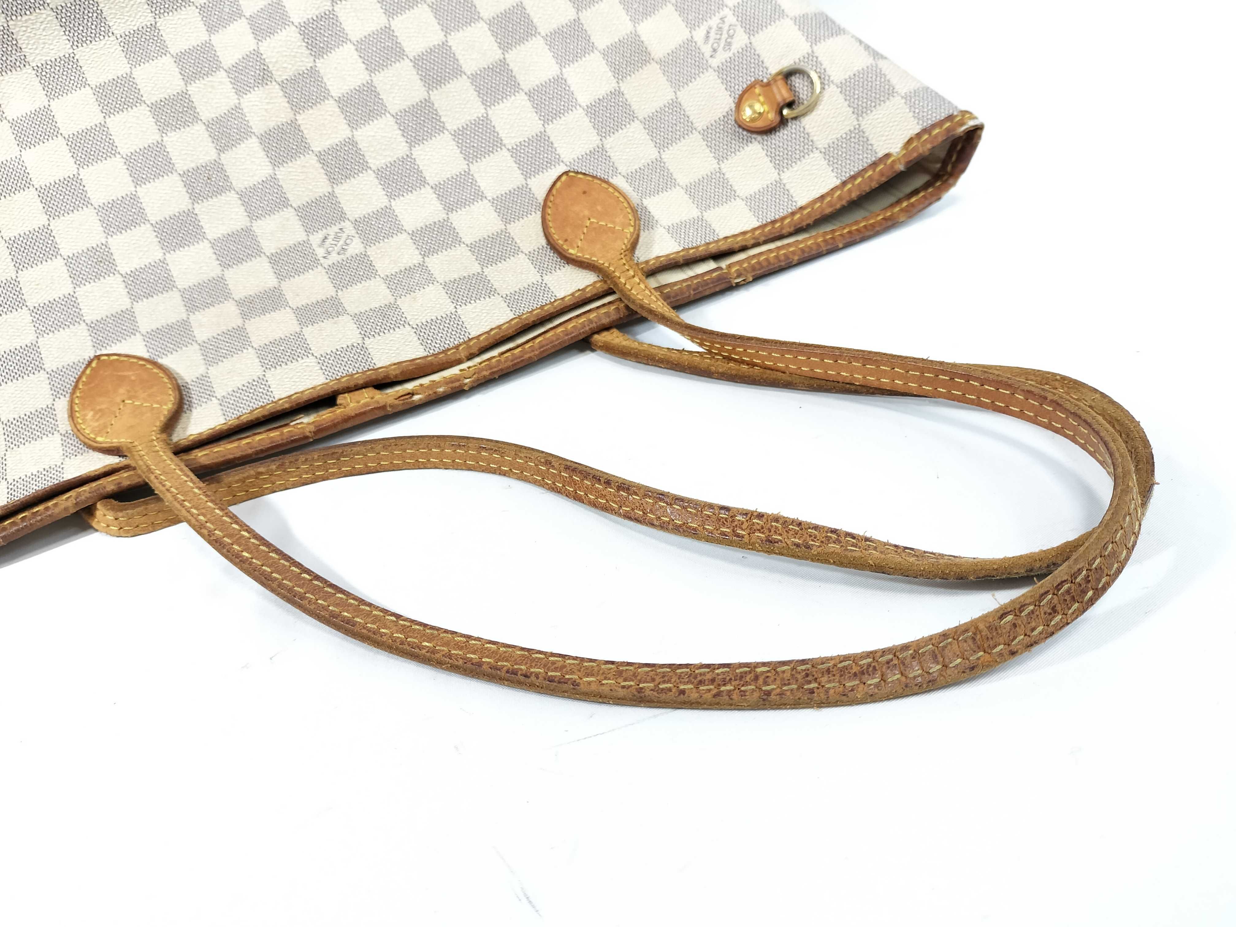 Damier Azur N41361 Neverfull MM Tote Bag — view 3