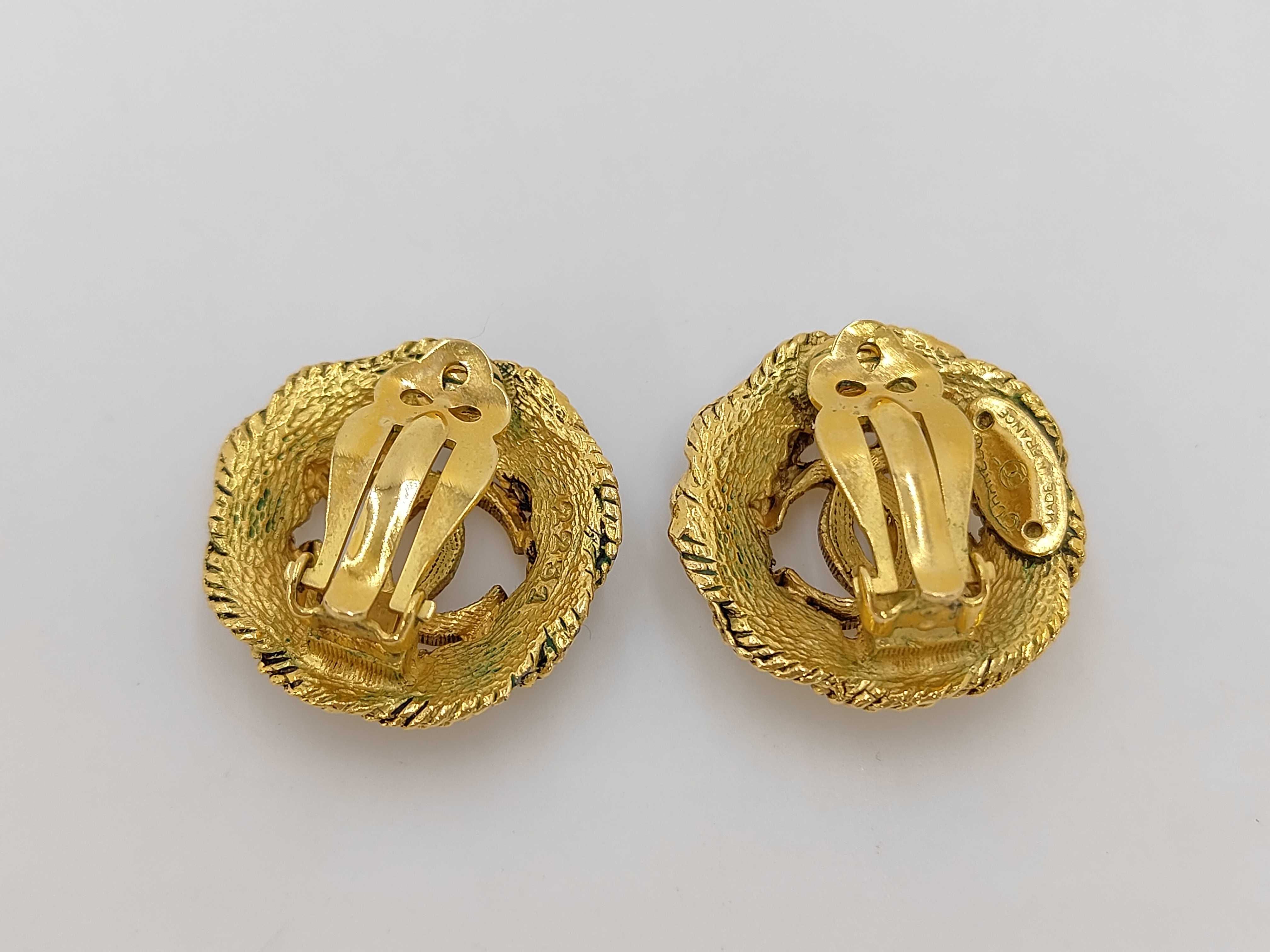 Rope Motif 2231 Gold GP Earrings — view 2