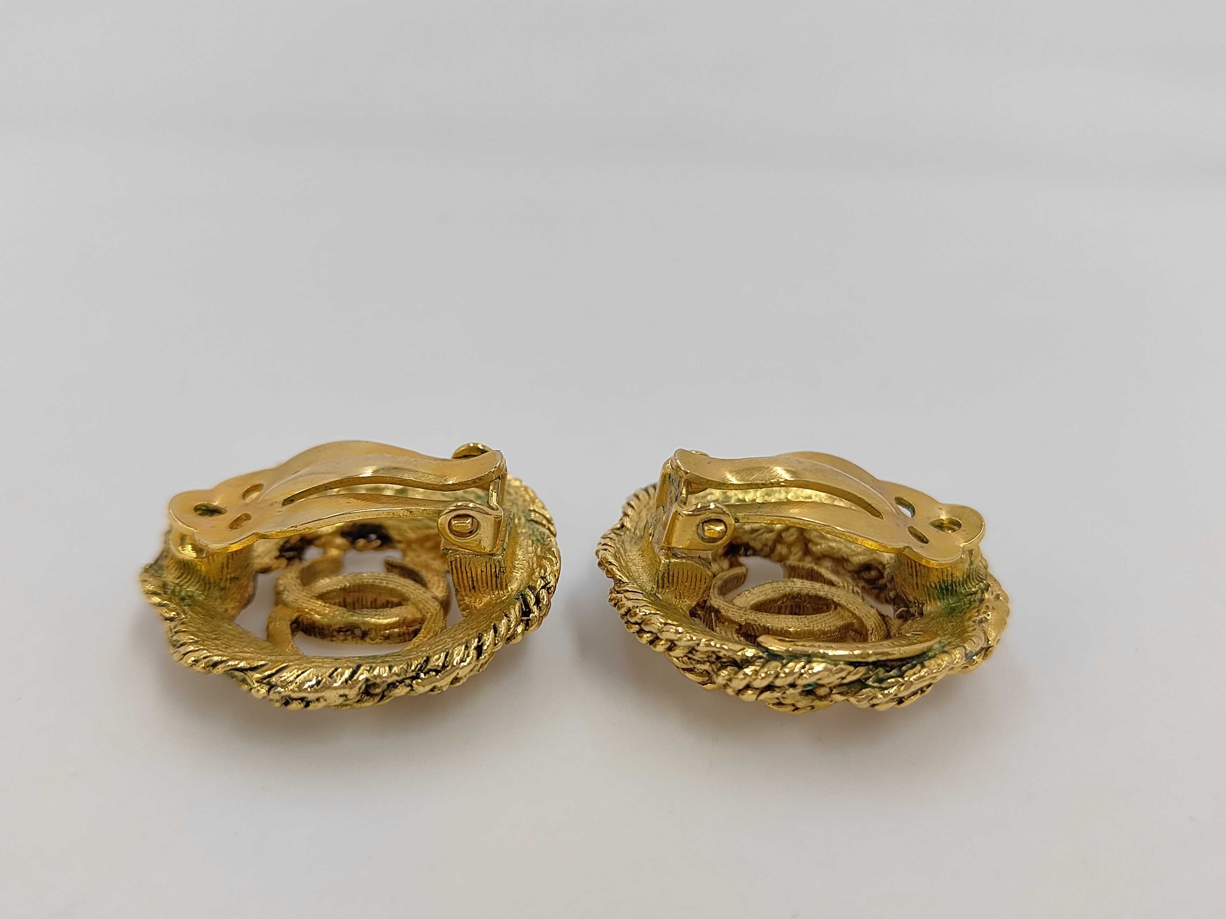 Rope Motif 2231 Gold GP Earrings — view 3