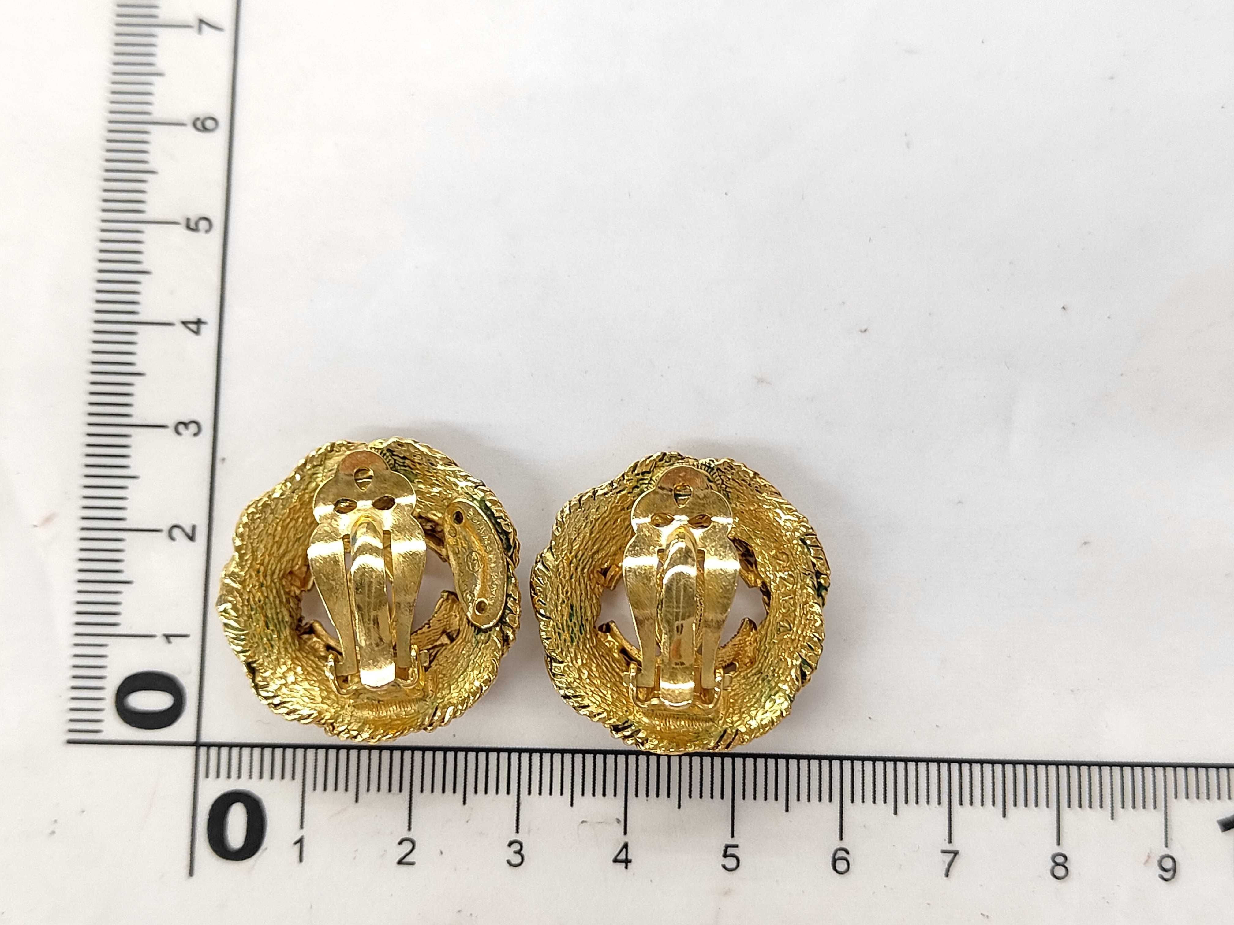 Rope Motif 2231 Gold GP Earrings — view 6