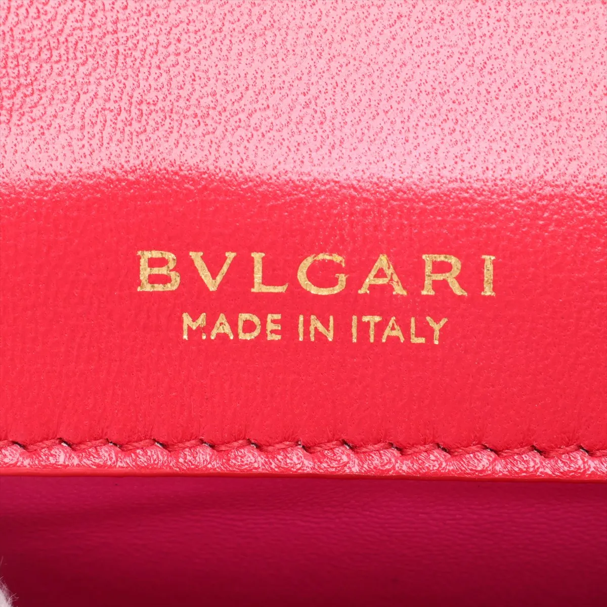 Serpenti Leather 2-Way Handbag, Red, with Mirror — view 13