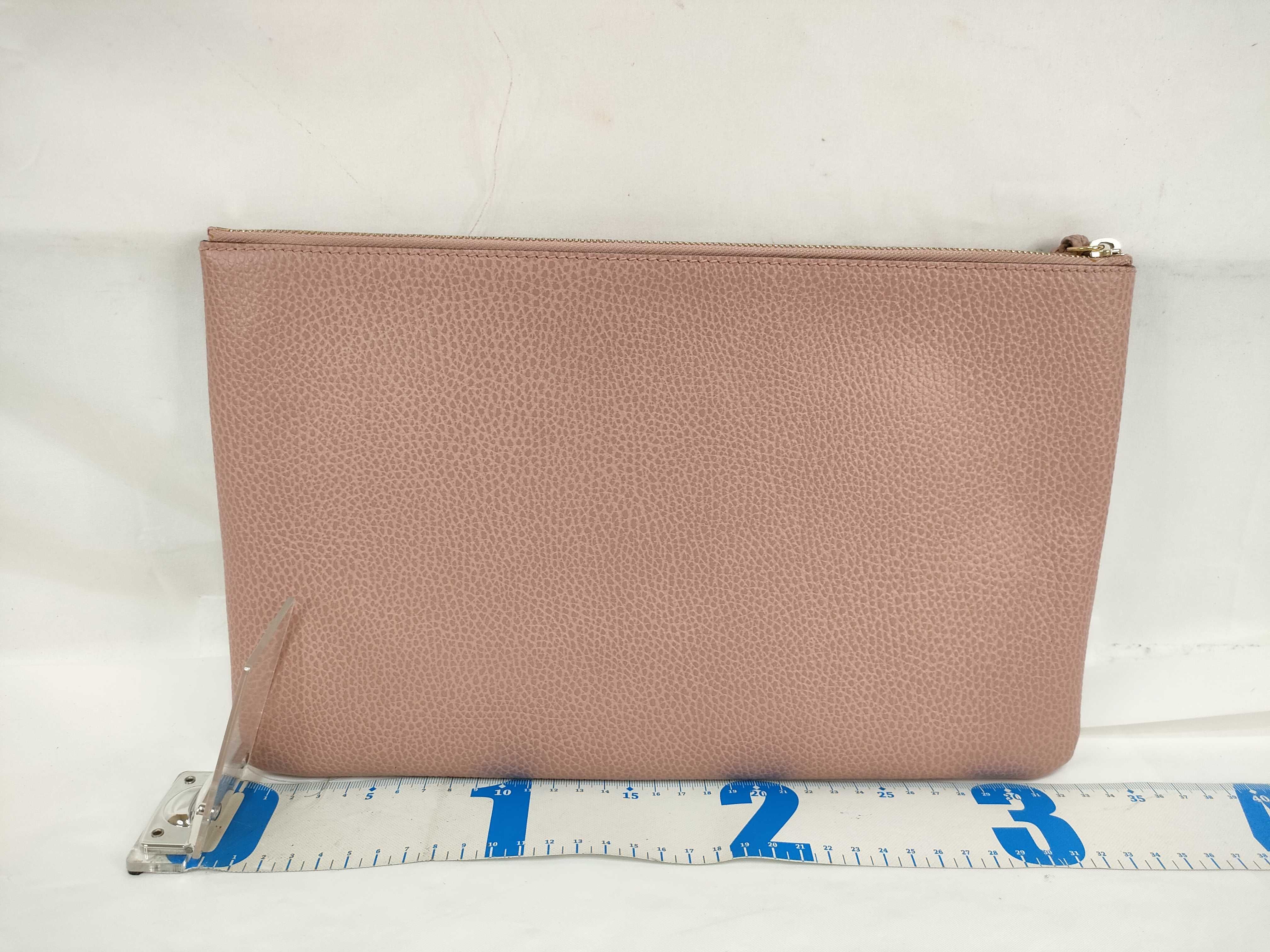 Bamboo Leather Tassel Clutch Bag — view 2