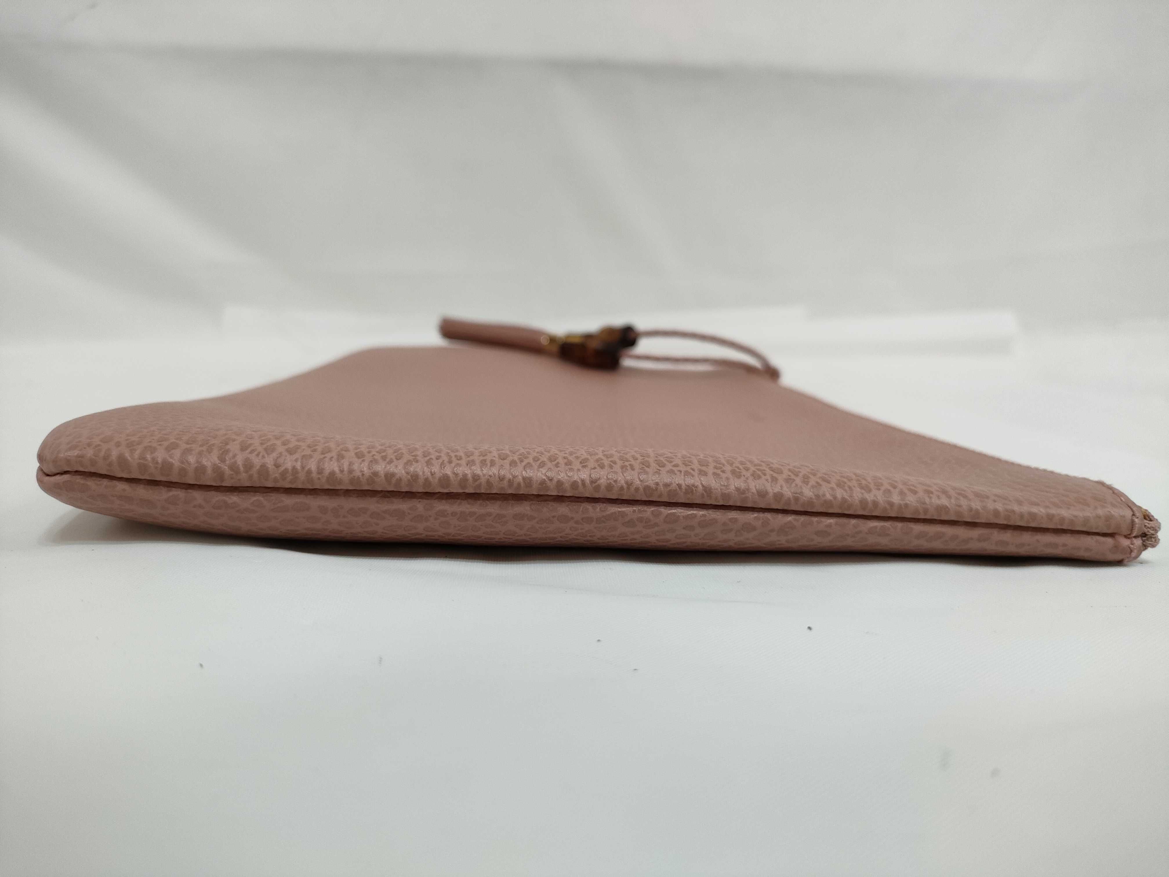 Bamboo Leather Tassel Clutch Bag — view 3