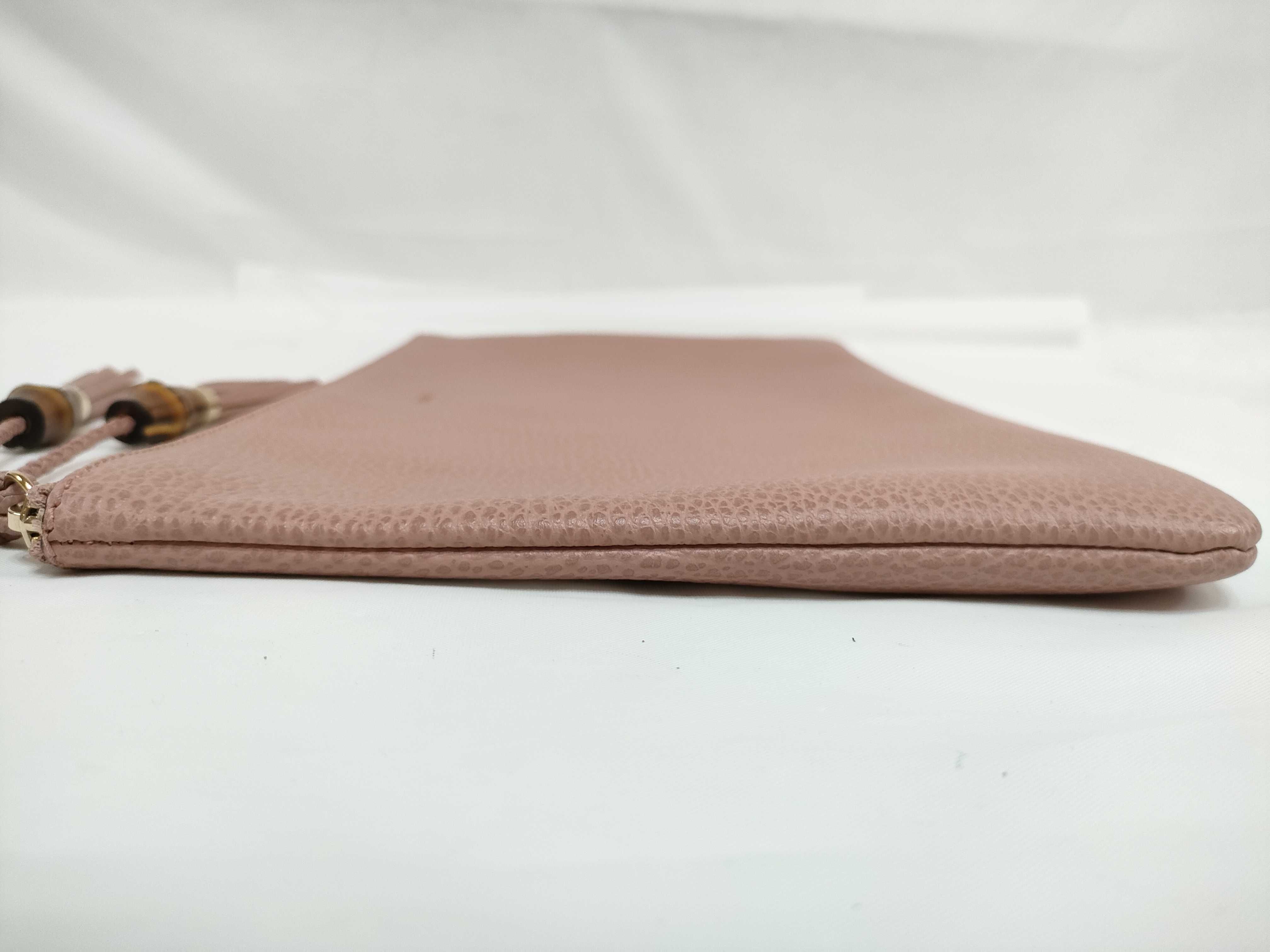 Bamboo Leather Tassel Clutch Bag — view 5