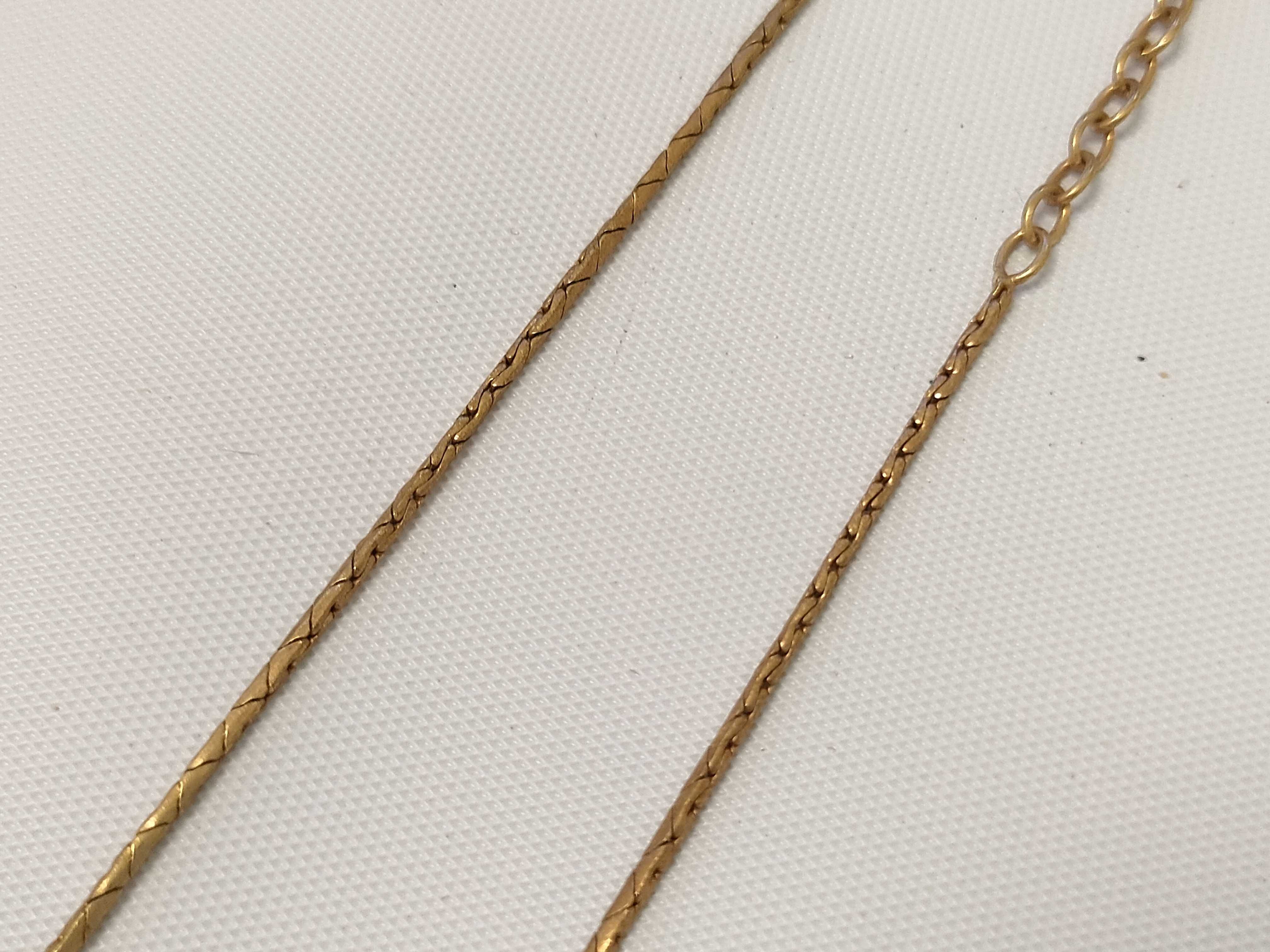 Christian necklace, heart rhinestone gold necklace — view 4