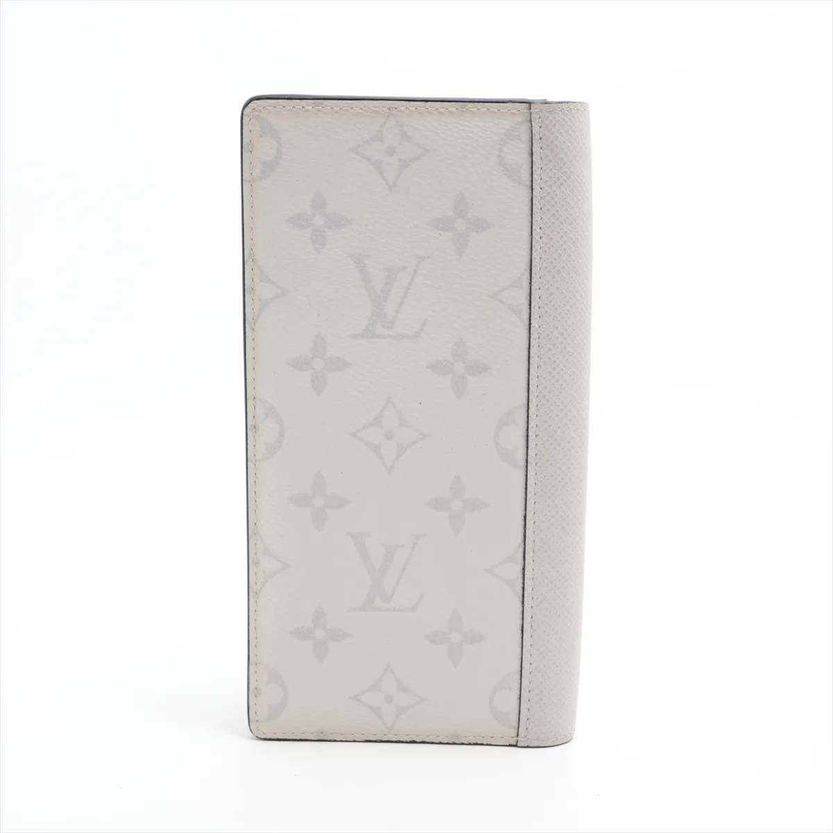 Taigarama Portefeuille Brazza NM M30889 Optical White Long Wallet with Stamp and Initials; RFID Detectable. — view 2