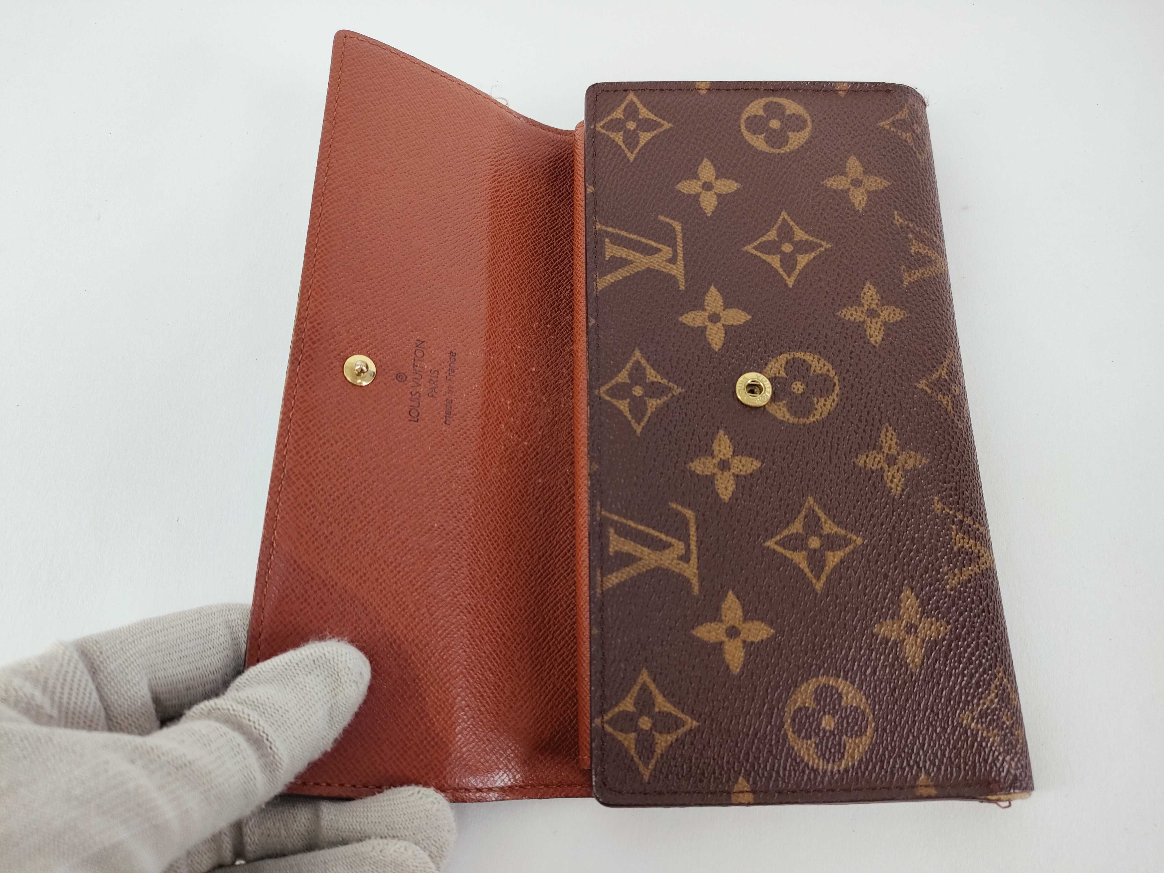 Monogram Louis Vuitton Monogram Portefeuille Tresor International Folding Wallet — view 9