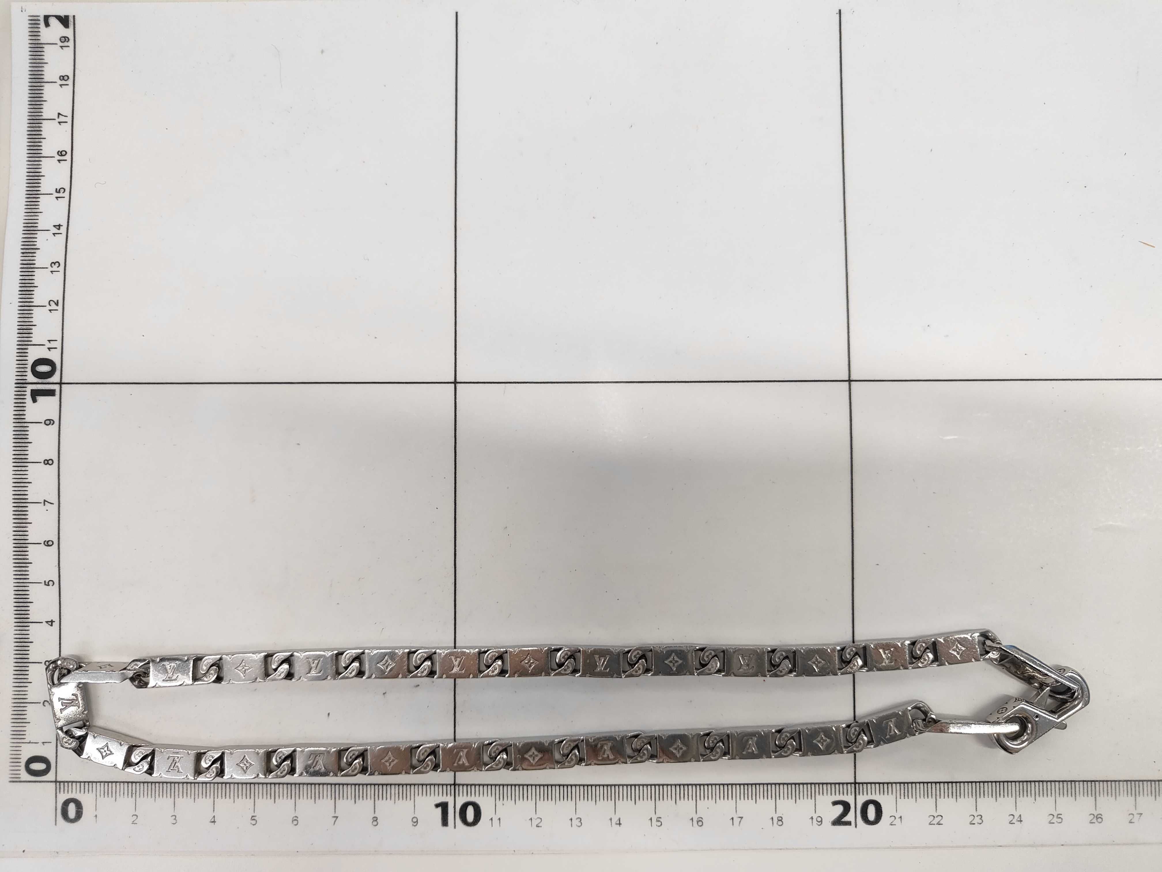 Monogram Tie-Up Silver Necklace — view 5