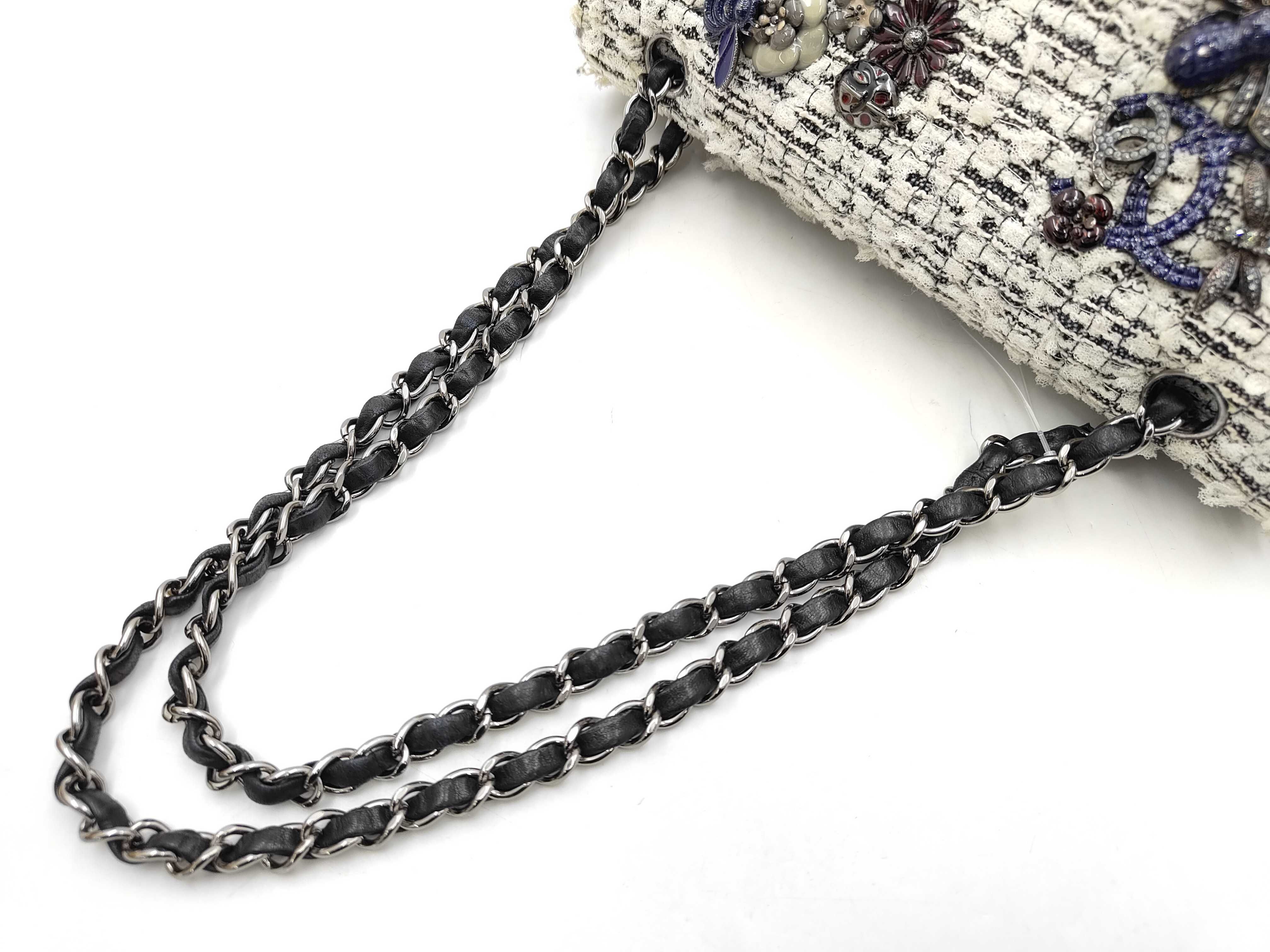 2.55 Tweed Charm Double Flap Shoulder Bag Icon Shoulder Bag — view 3