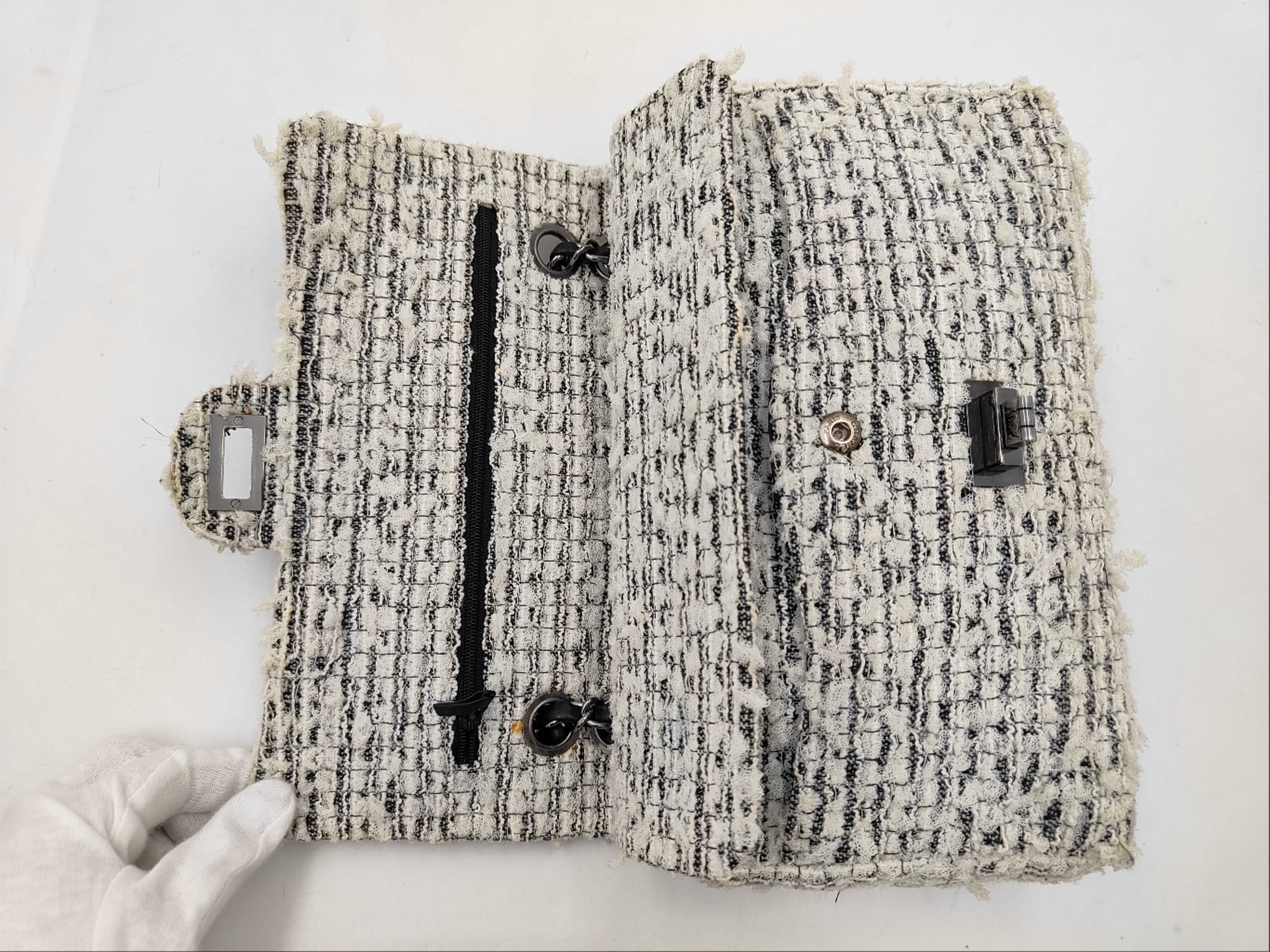 2.55 Tweed Charm Double Flap Shoulder Bag Icon Shoulder Bag — view 7