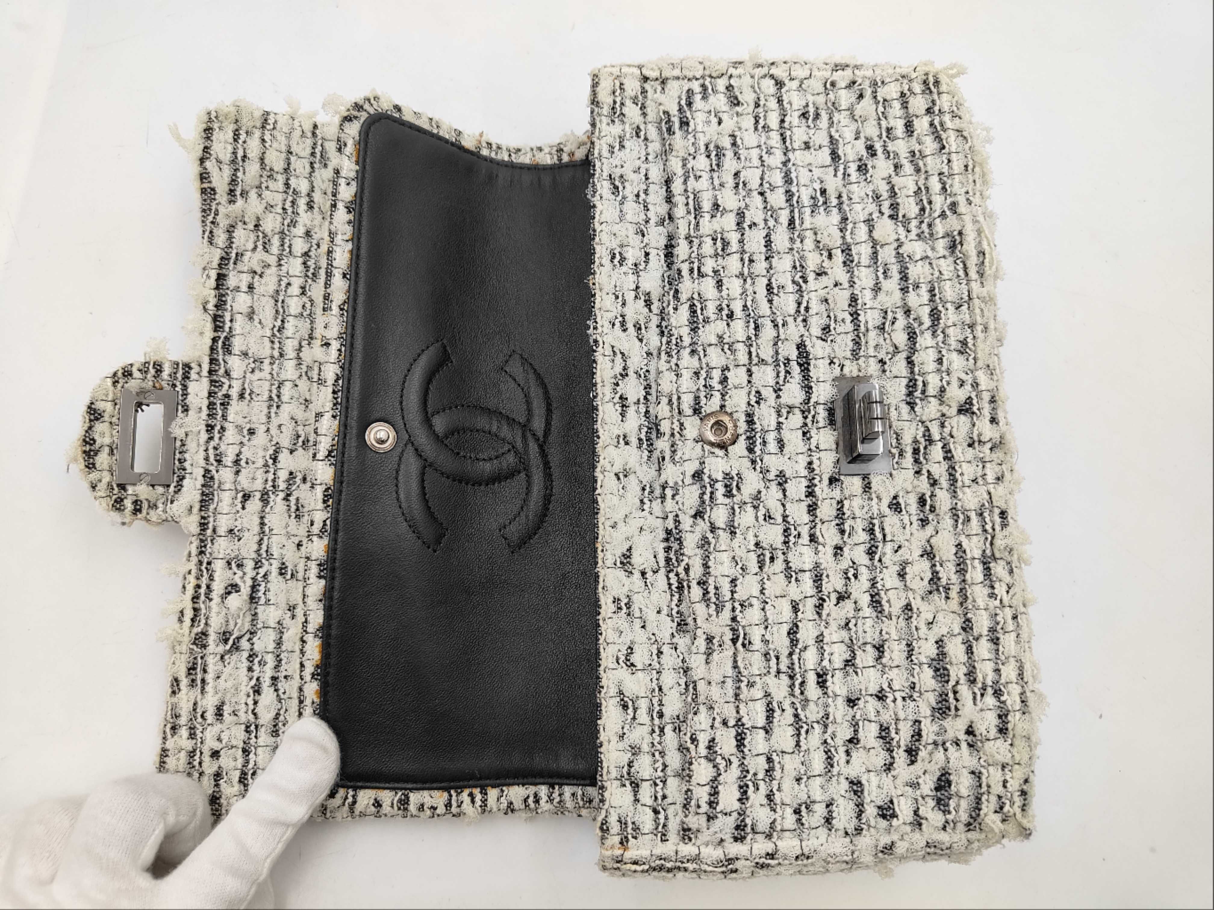 2.55 Tweed Charm Double Flap Shoulder Bag Icon Shoulder Bag — view 8
