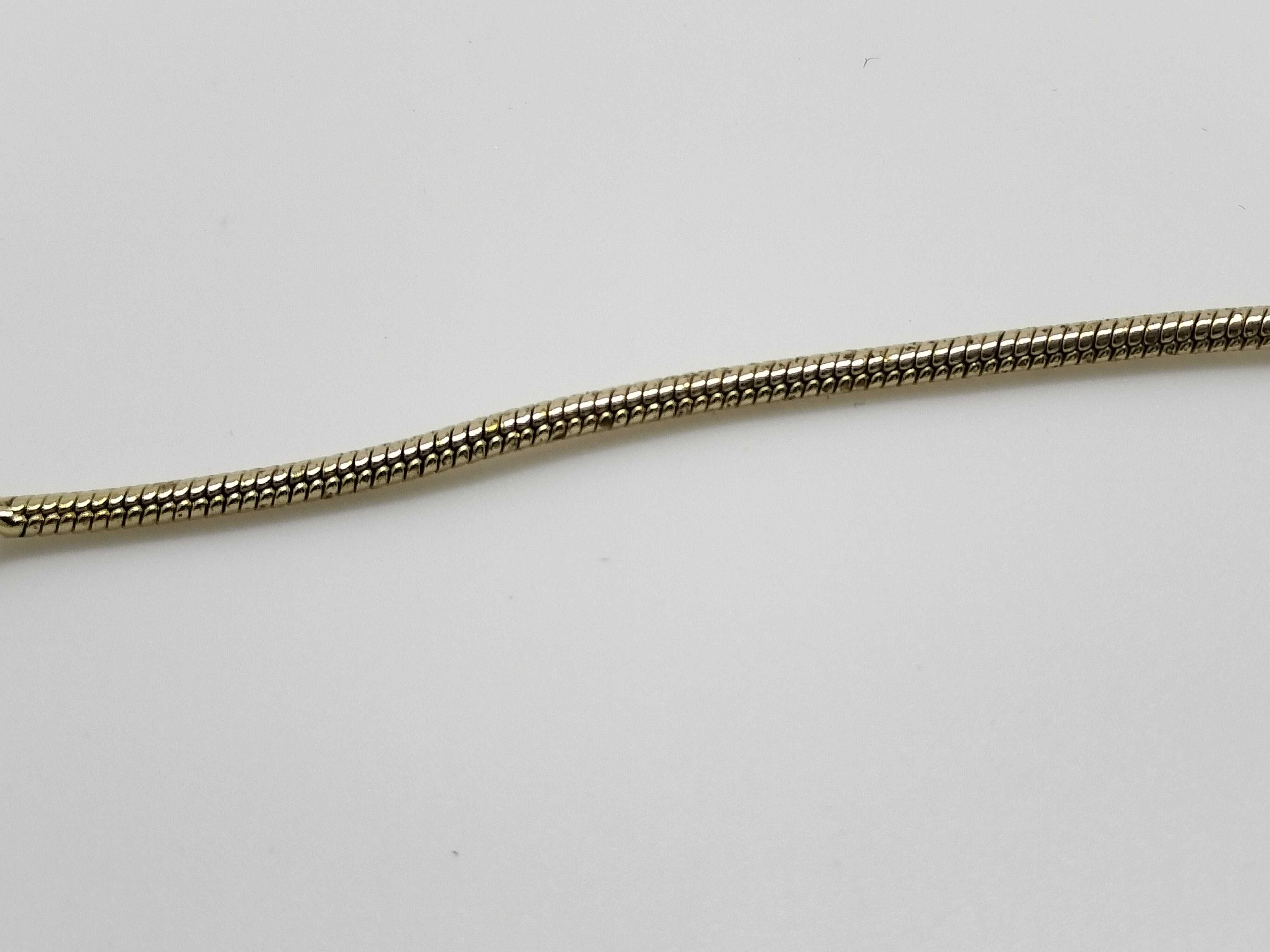 necklace with CD logo, gold color. — view 8