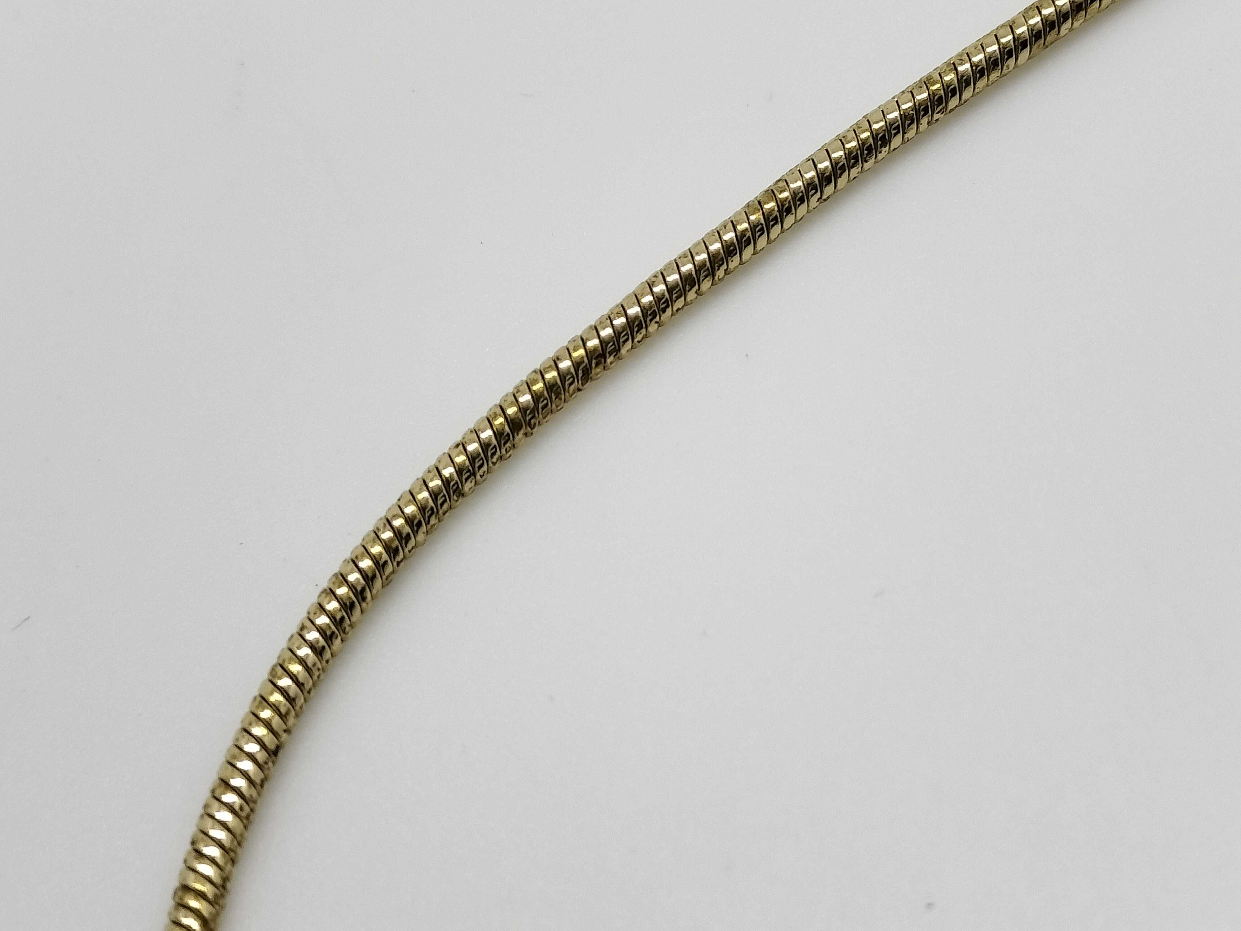 necklace with CD logo, gold color. — view 9