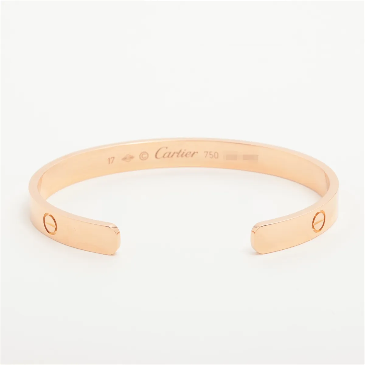 Love Open Bangle Bracelet 750 (PG) 22.8g 17 WB1888 — view 2