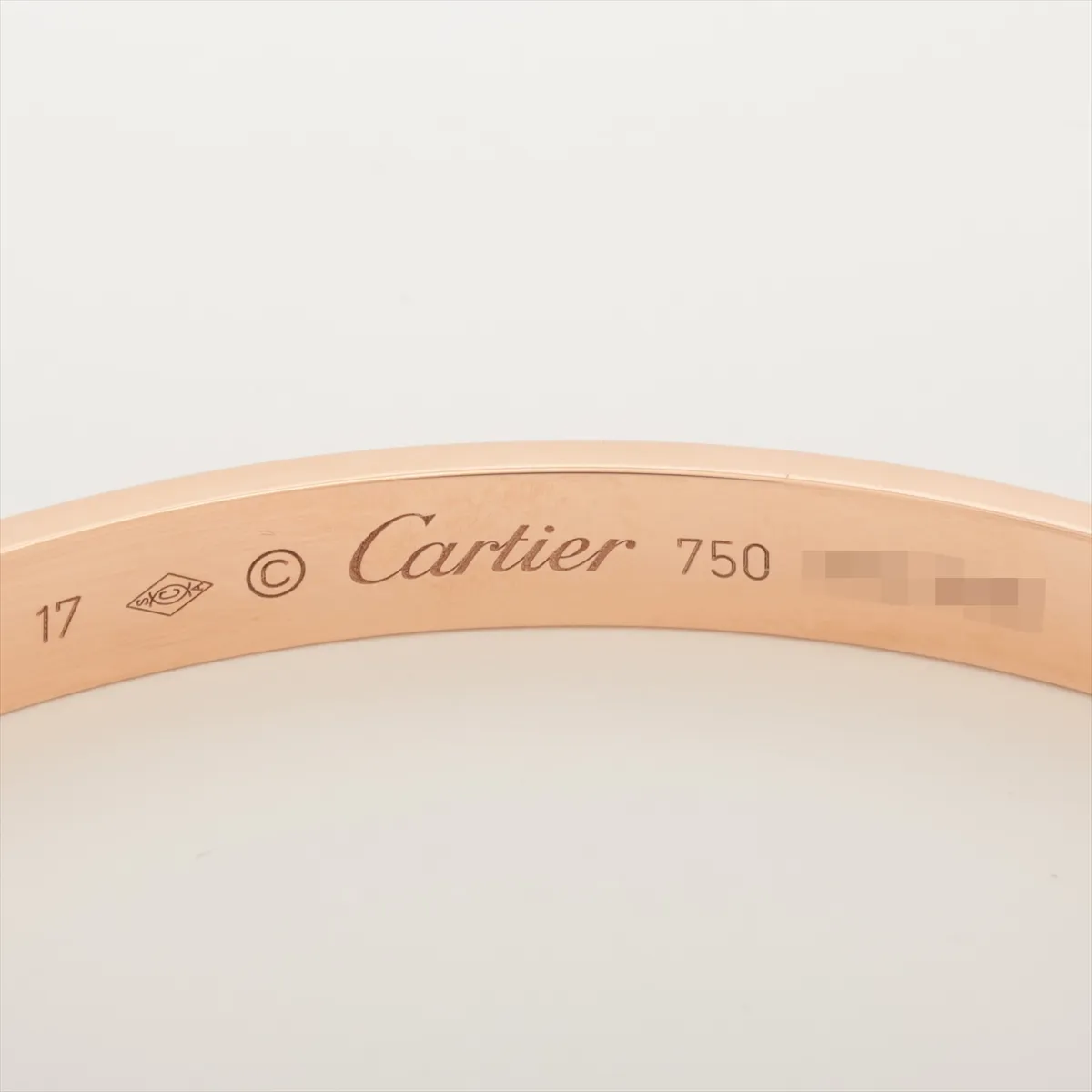 Love Open Bangle Bracelet 750 (PG) 22.8g 17 WB1888 — view 4