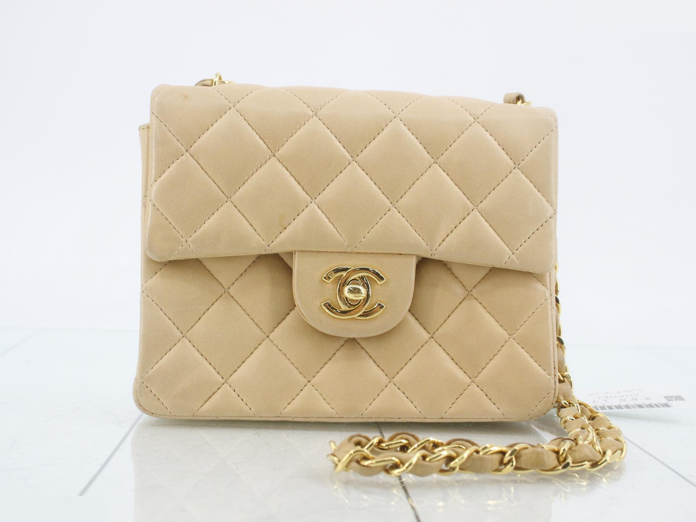 Mini Matelassé Lambskin Chain Shoulder Bag, Series 8