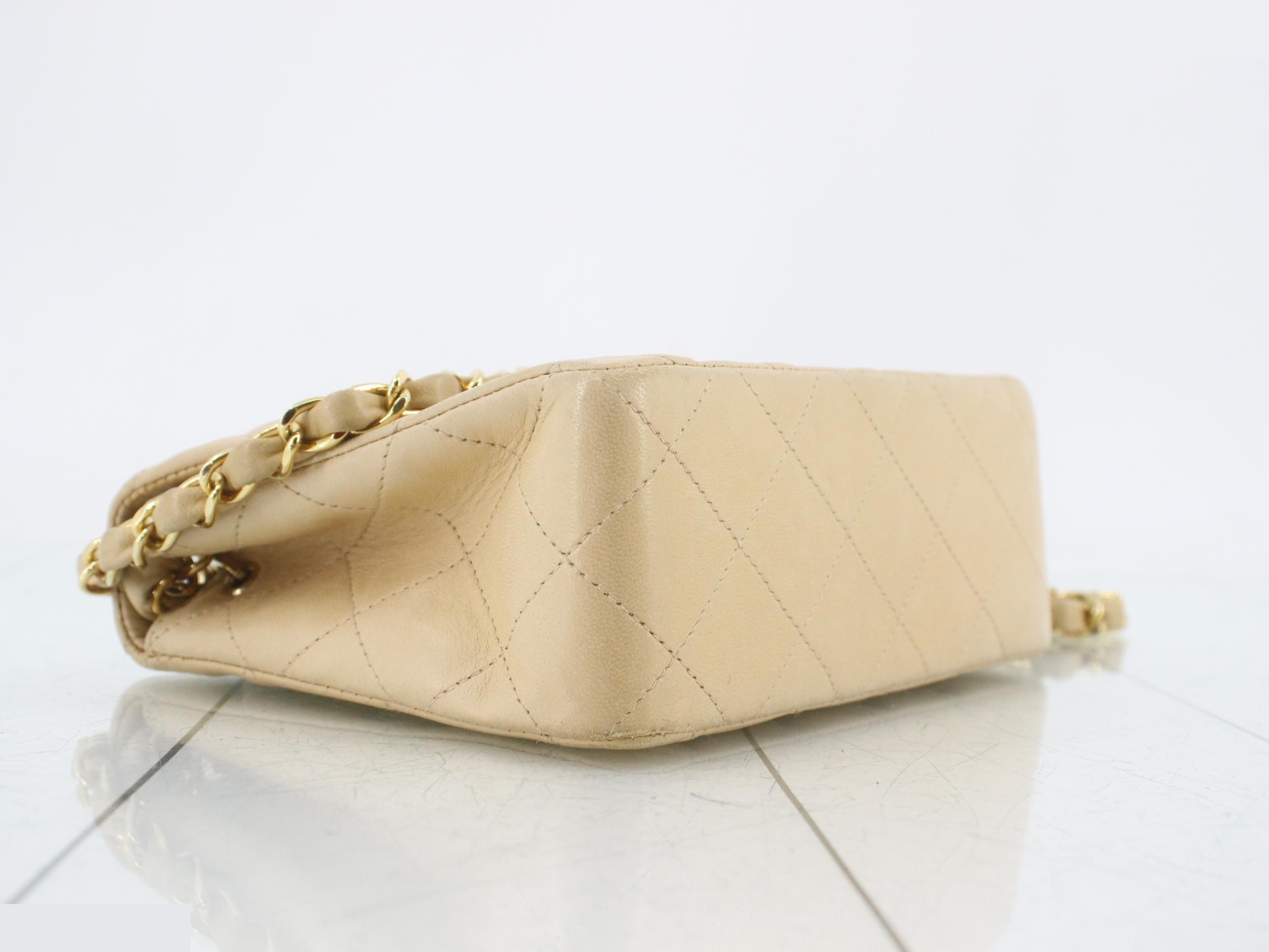 Mini Matelassé Lambskin Chain Shoulder Bag, Series 8 — view 5