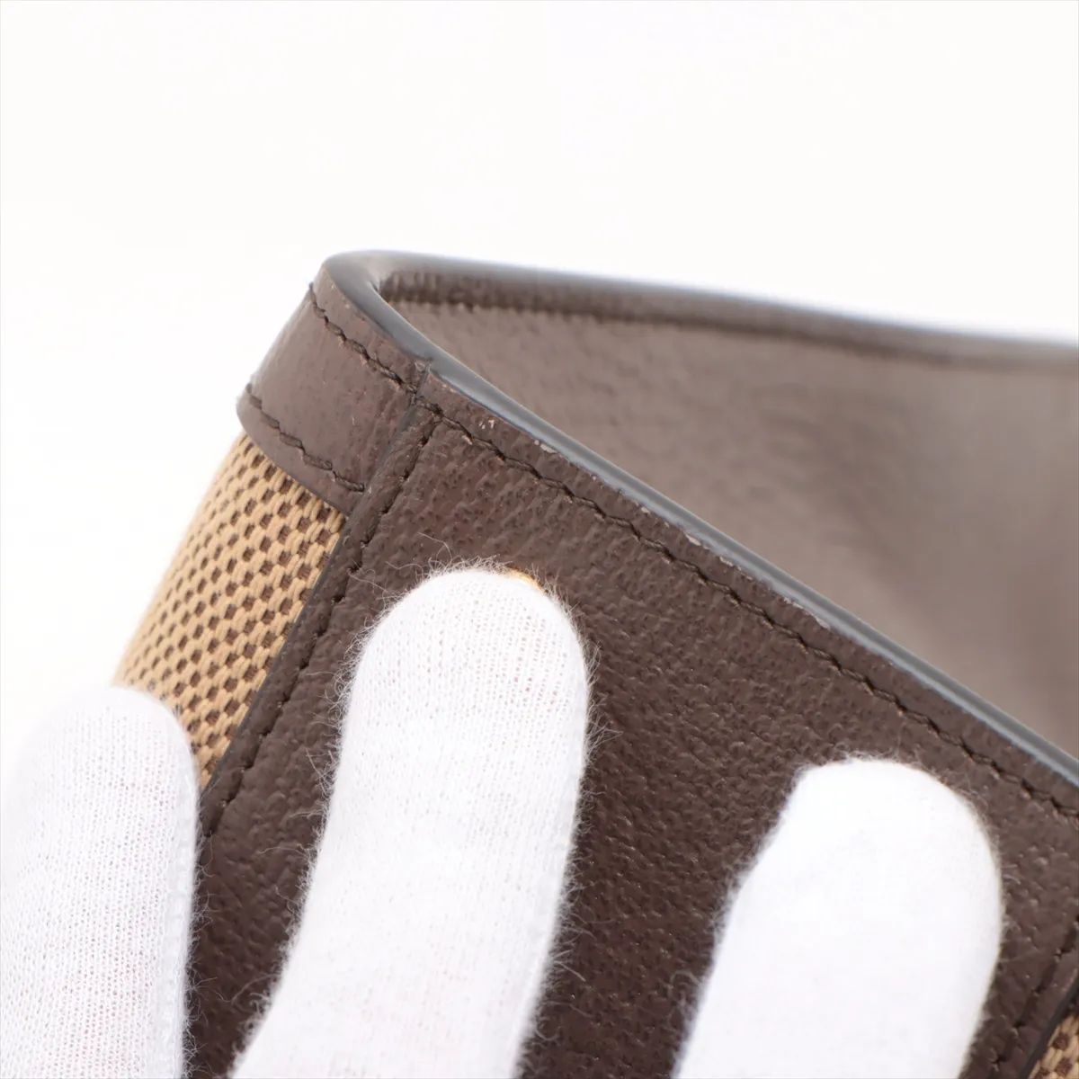 Bamboo Diana Canvas x Leather 2WAY Handbag Brown 660195 — view 12