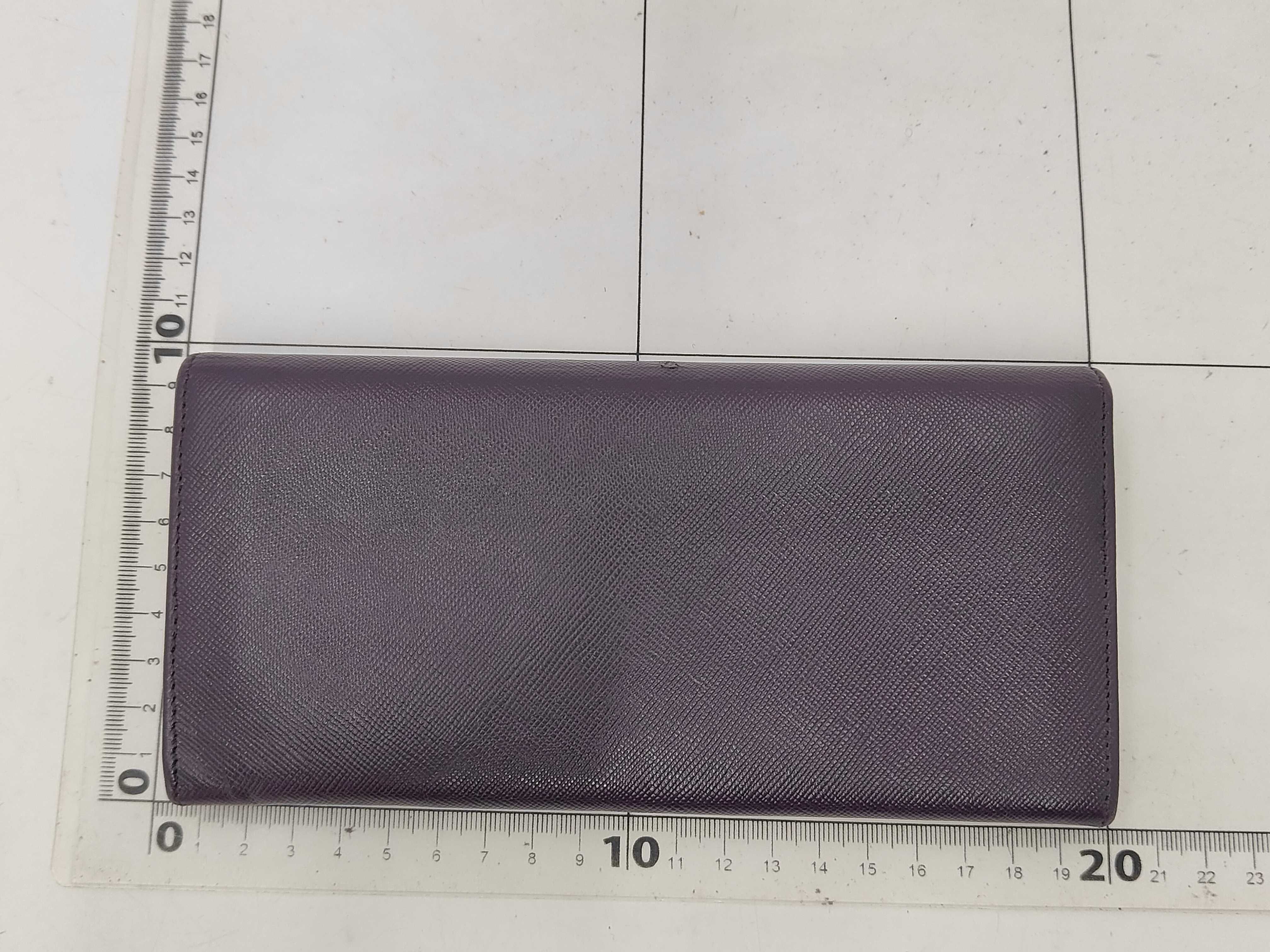 Saffiano Long Wallet Purple — view 2