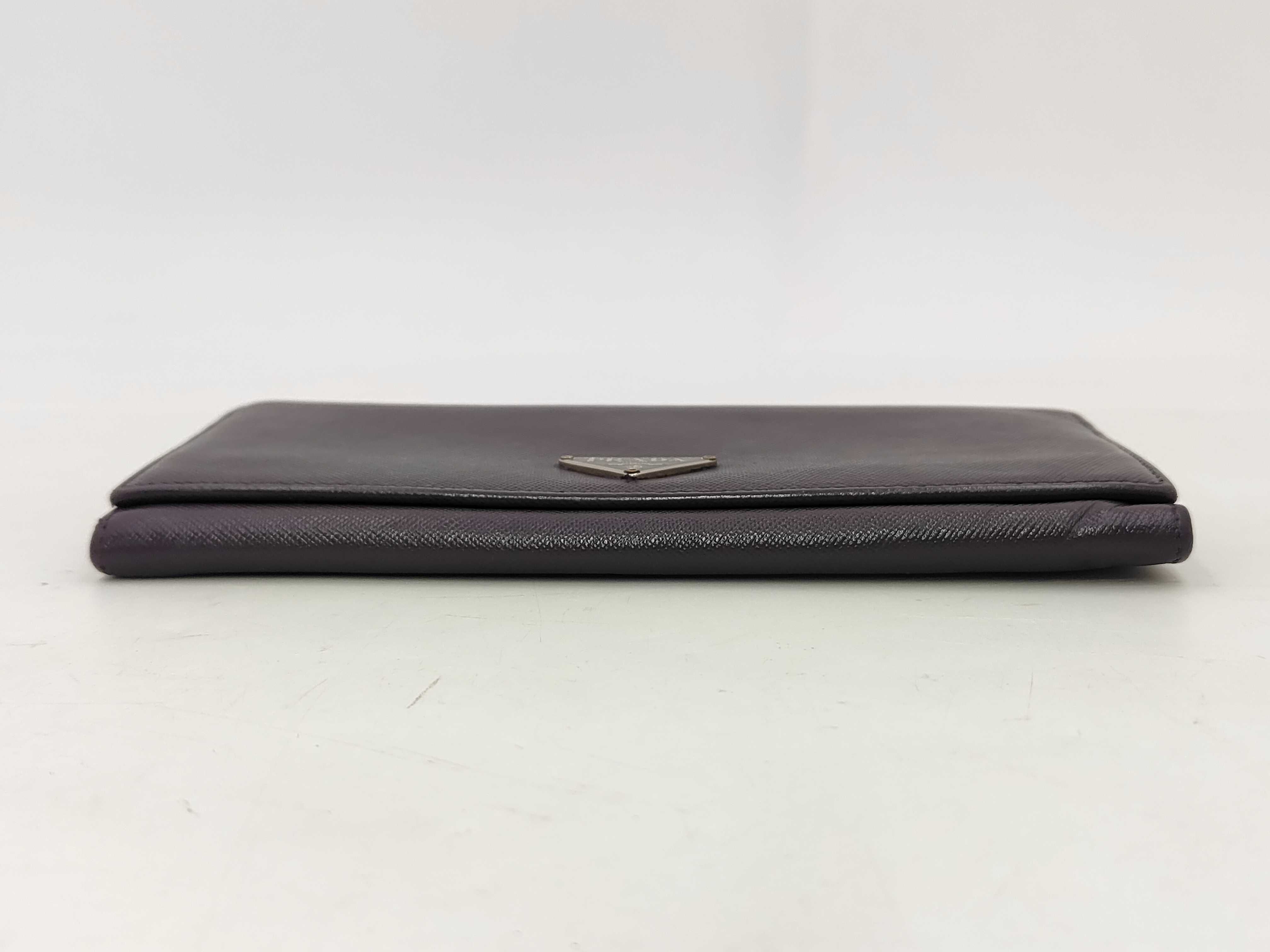Saffiano Long Wallet Purple — view 3