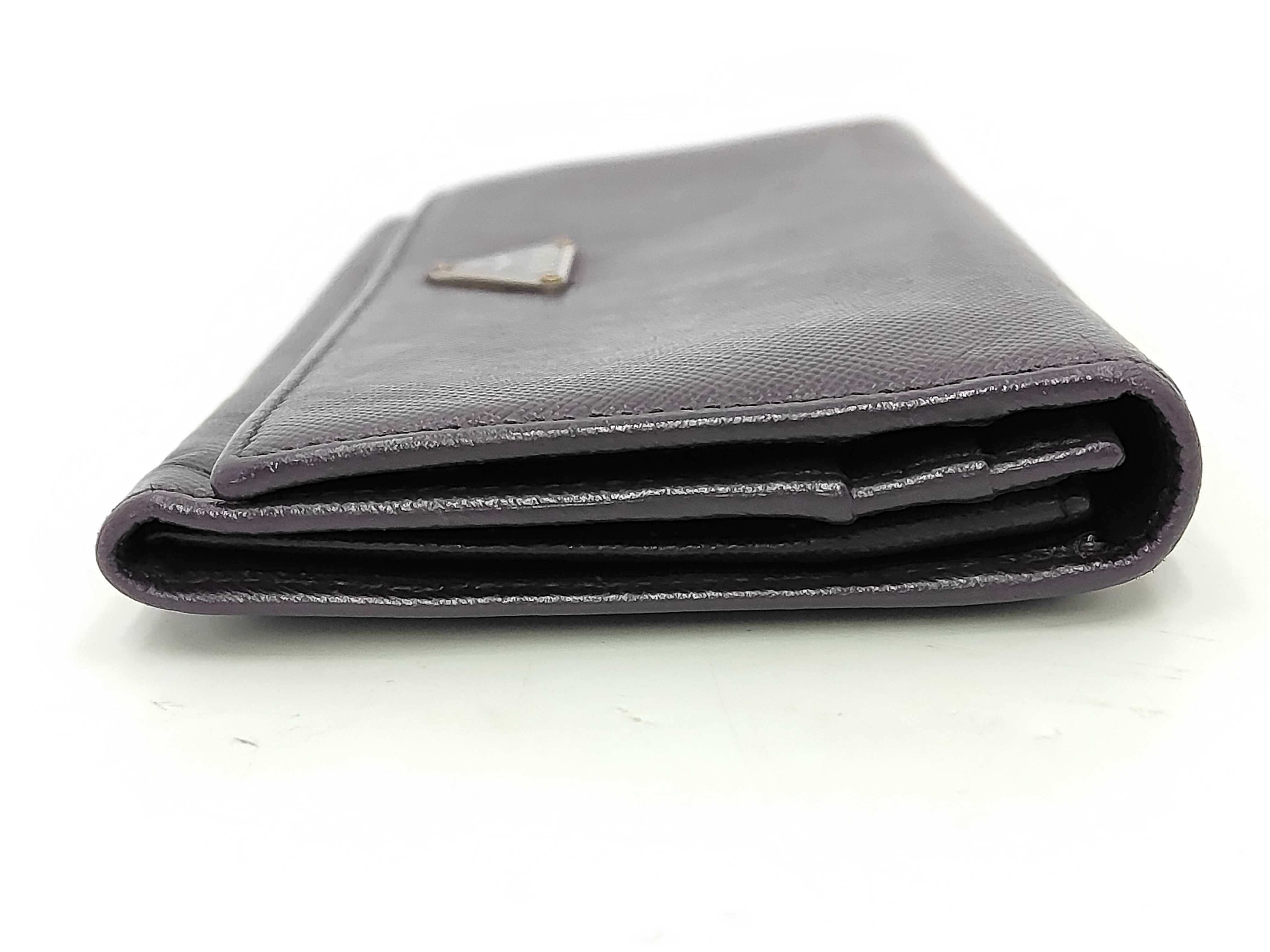 Saffiano Long Wallet Purple — view 4