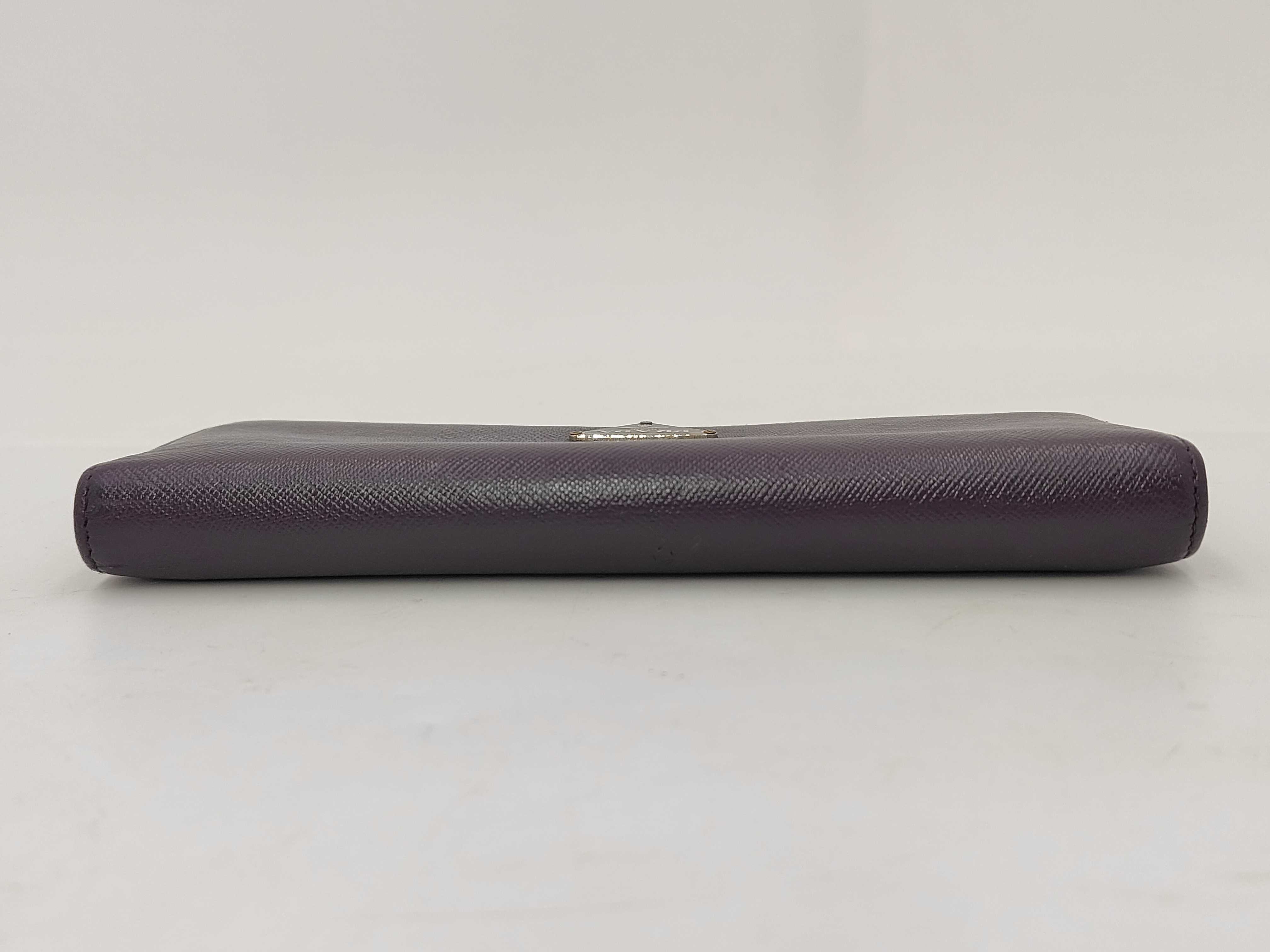 Saffiano Long Wallet Purple — view 5