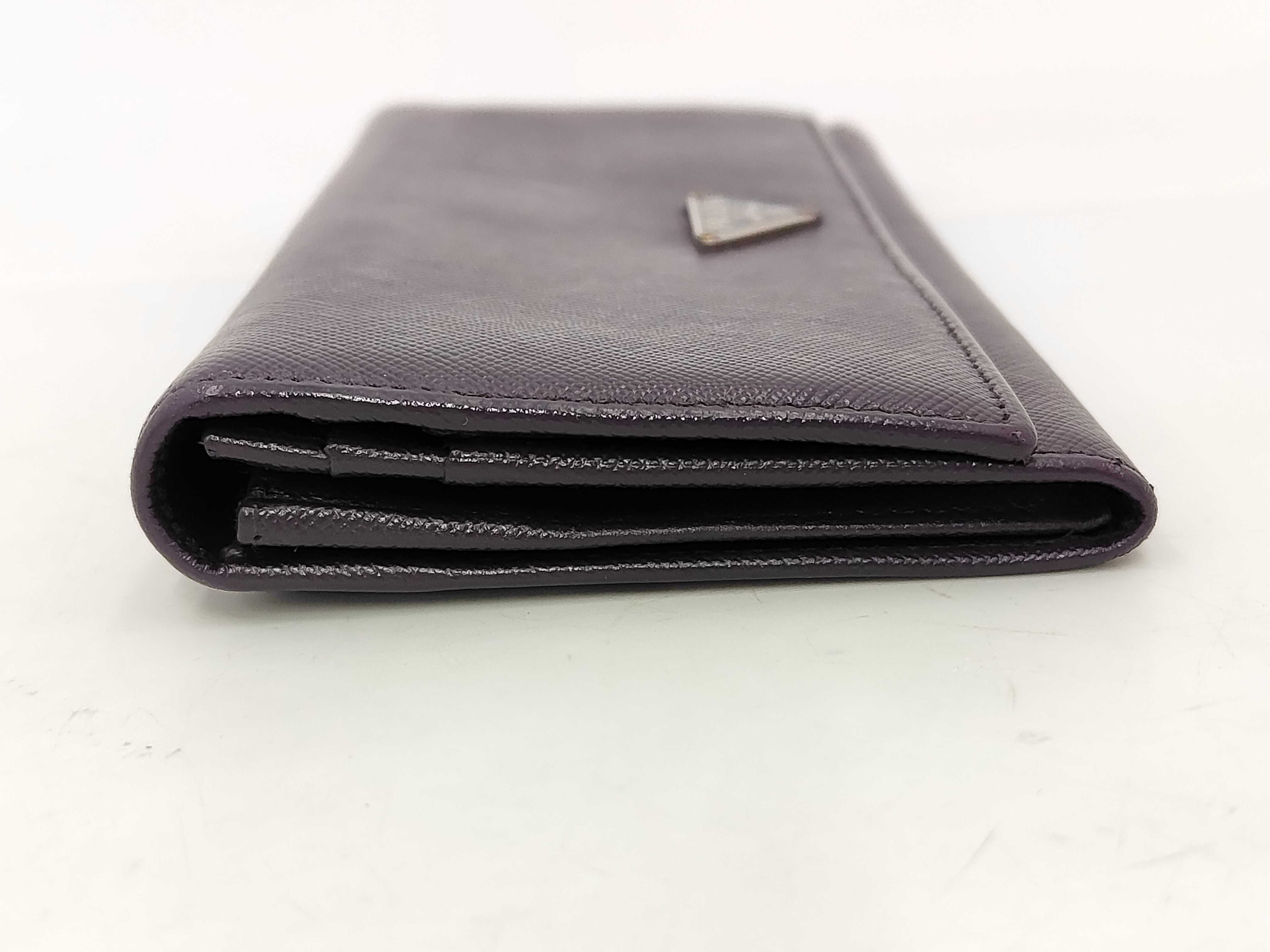 Saffiano Long Wallet Purple — view 6