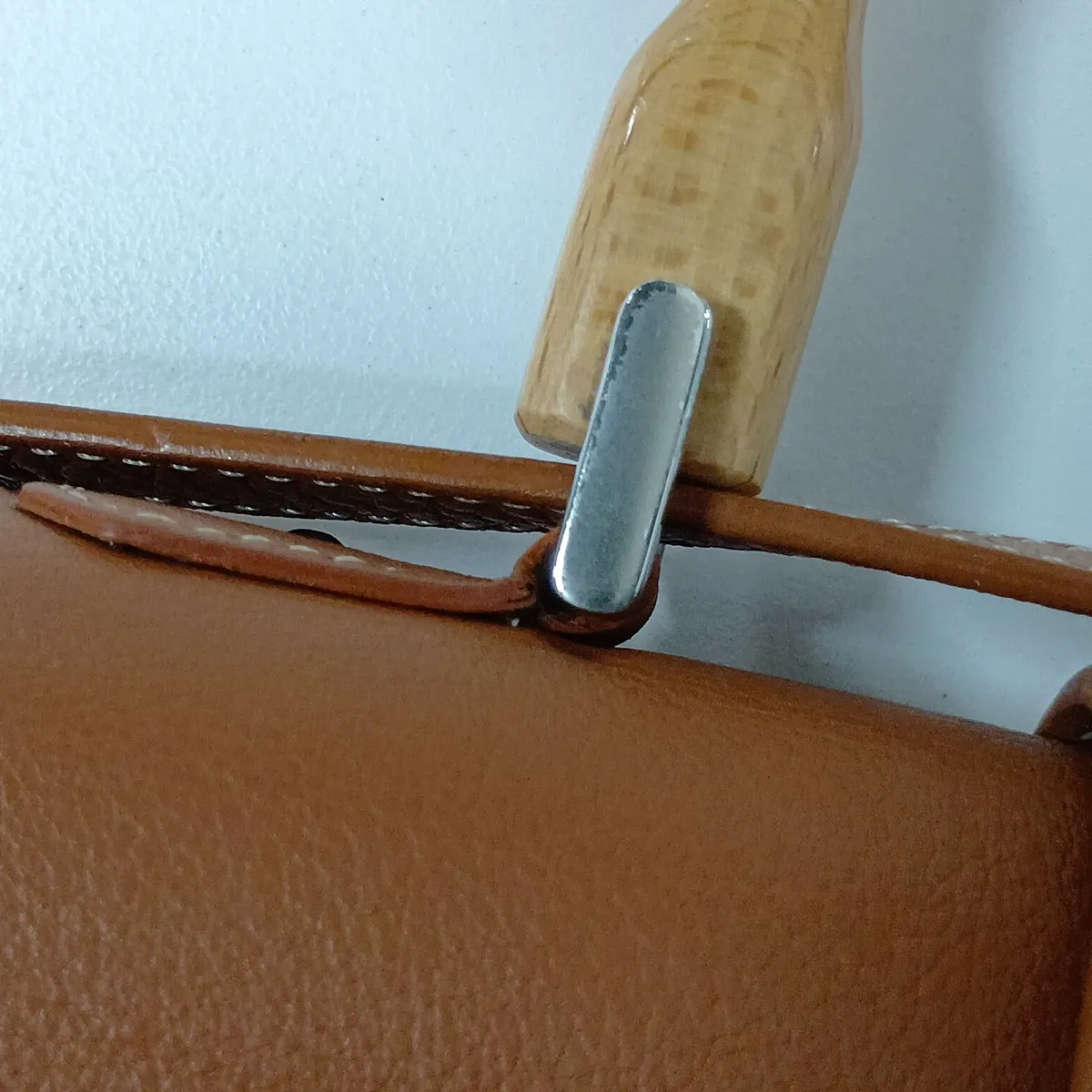 Saigon Mini PVC x Leather 2-Way Handbag Brown x Black — view 11