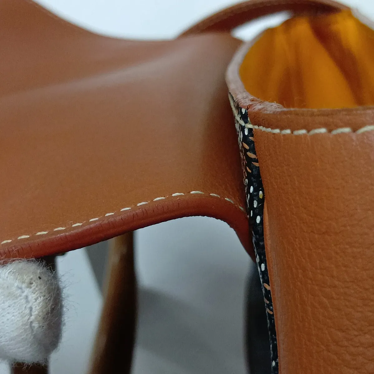 Saigon Mini PVC x Leather 2-Way Handbag Brown x Black — view 13