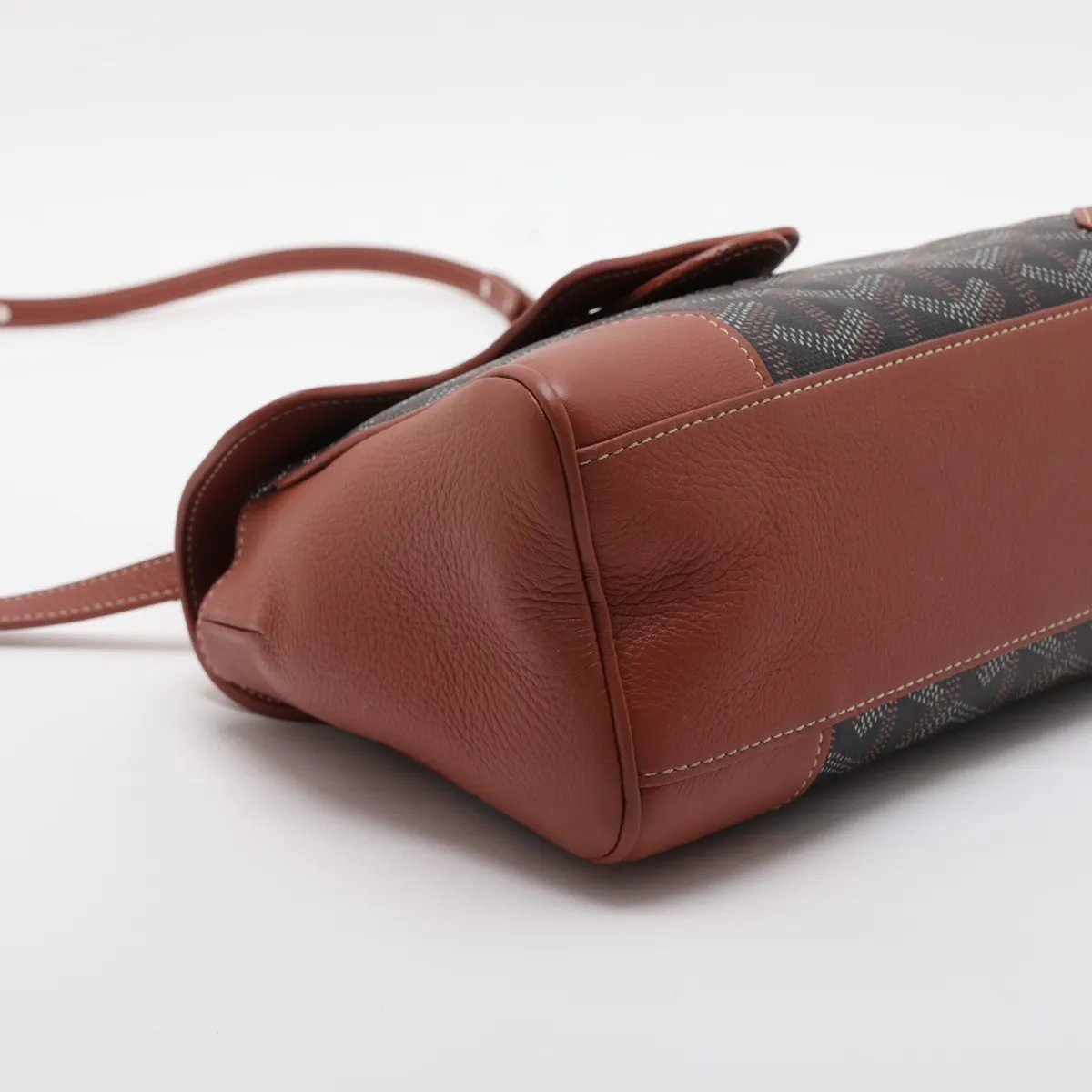 Saigon Mini PVC x Leather 2-Way Handbag Brown x Black — view 4