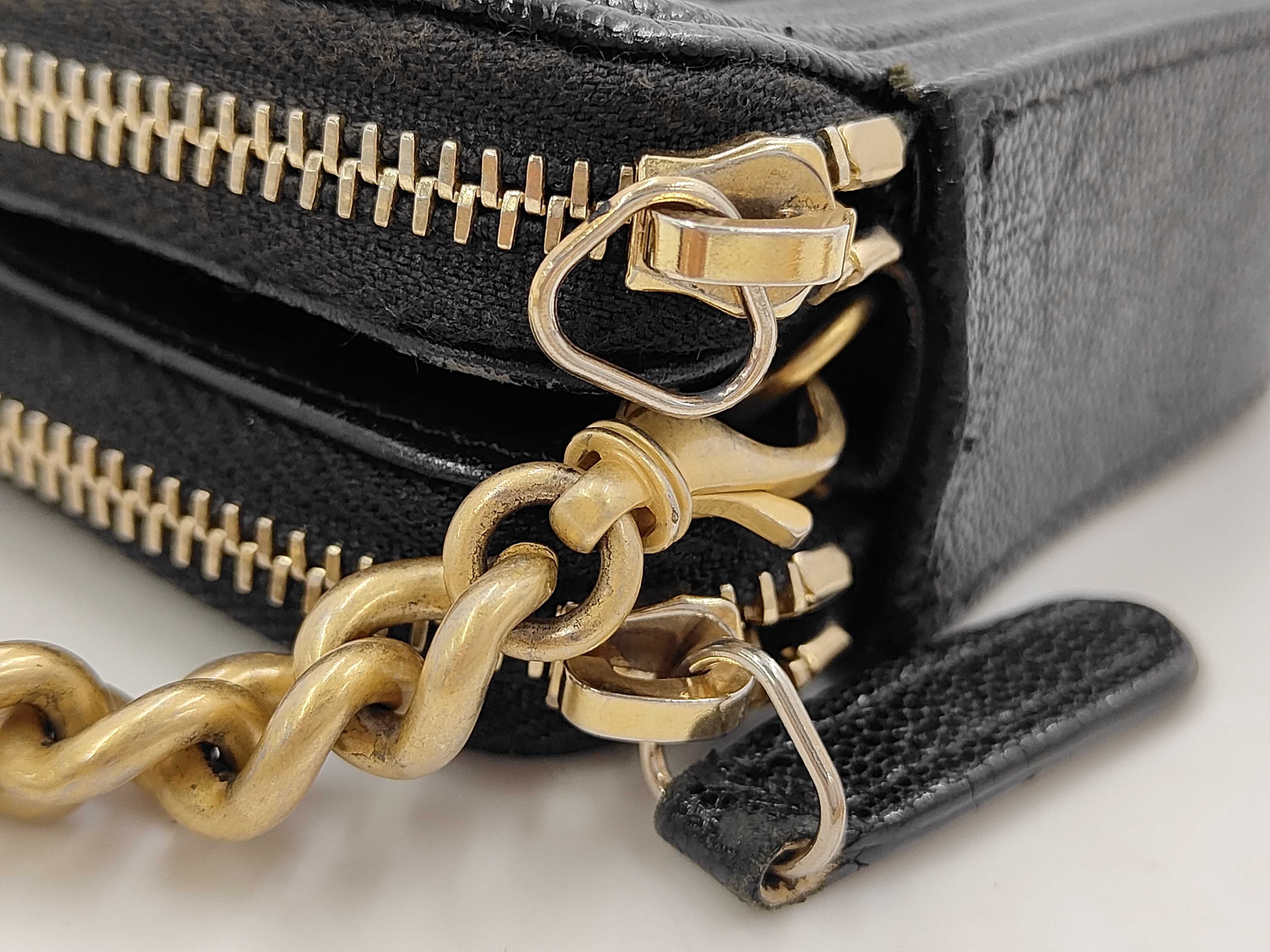 Caviar Skin Boy Chanel Chain Wallet Shoulder Bag — view 8