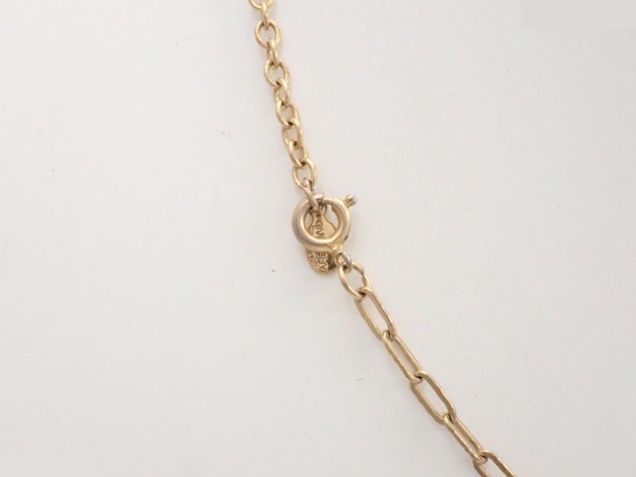 Gold necklace, chain approximately 42cm — view 2
