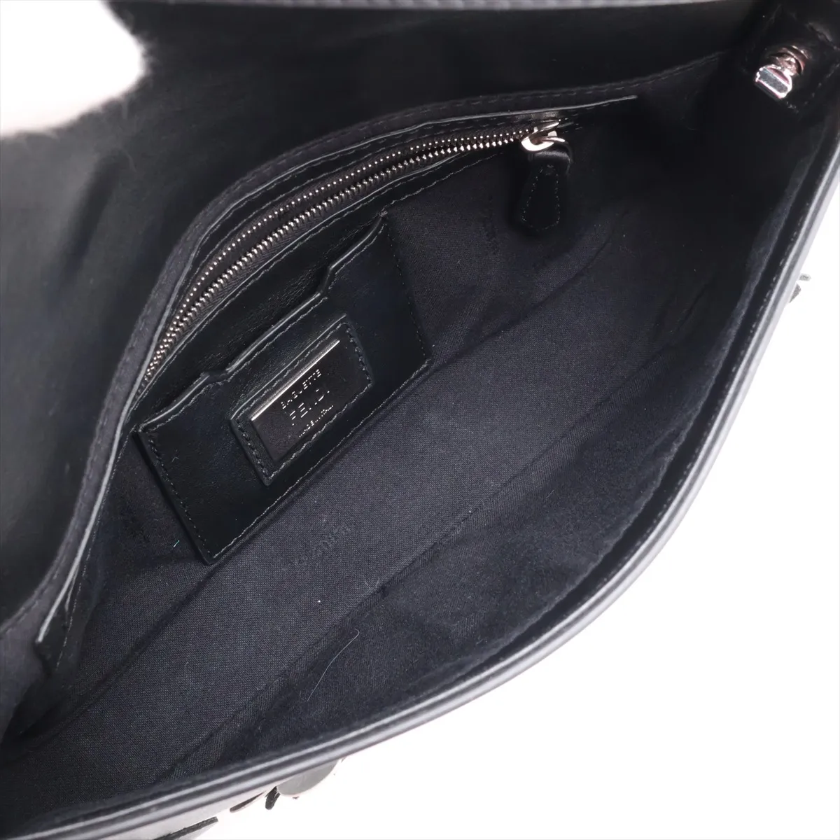 Mamma Bucket 8BR600 Leather x Jewel Shoulder Bag, Black — view 6